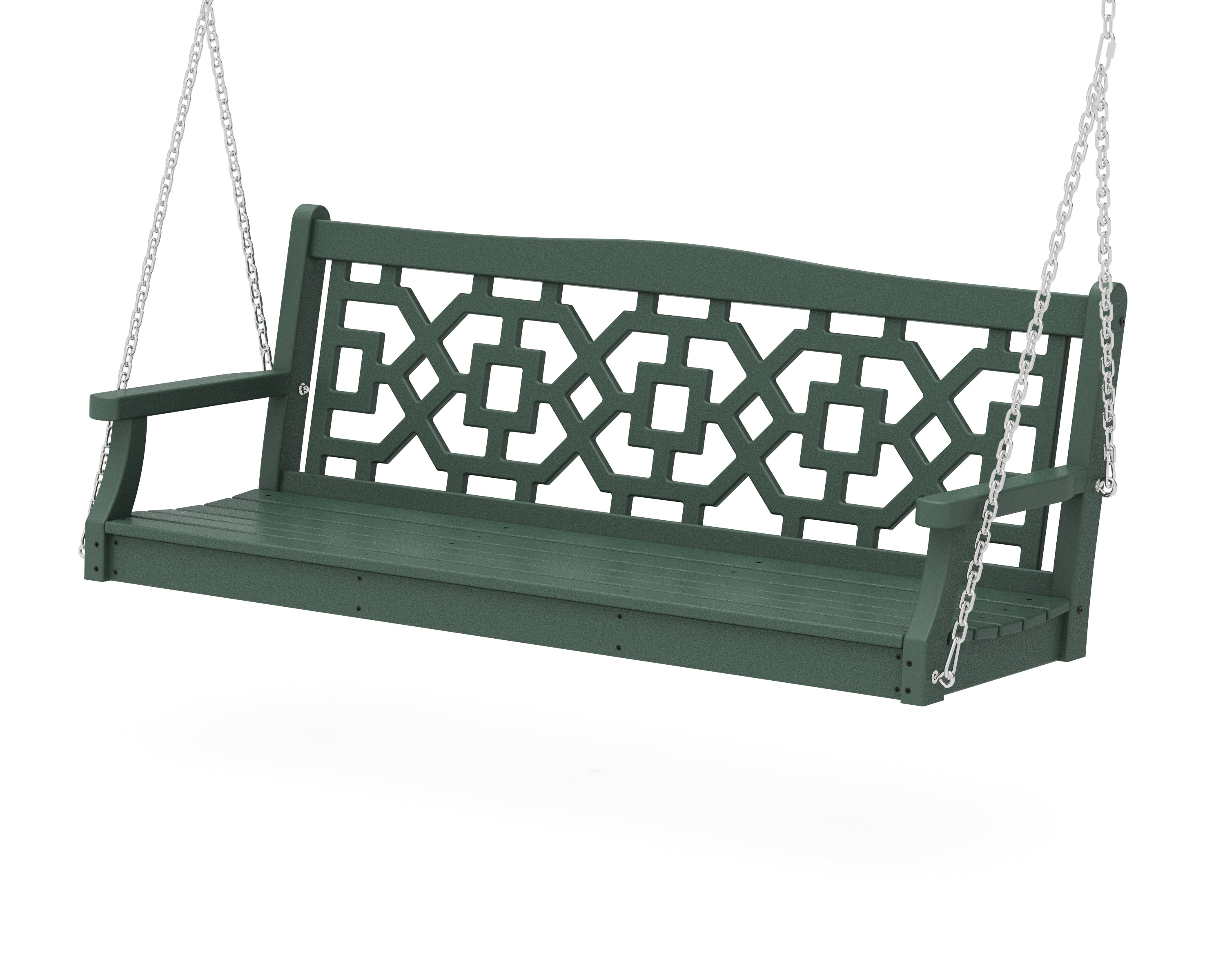 Martha Stewart by POLYWOOD® Chinoiserie 60" Swing in Green