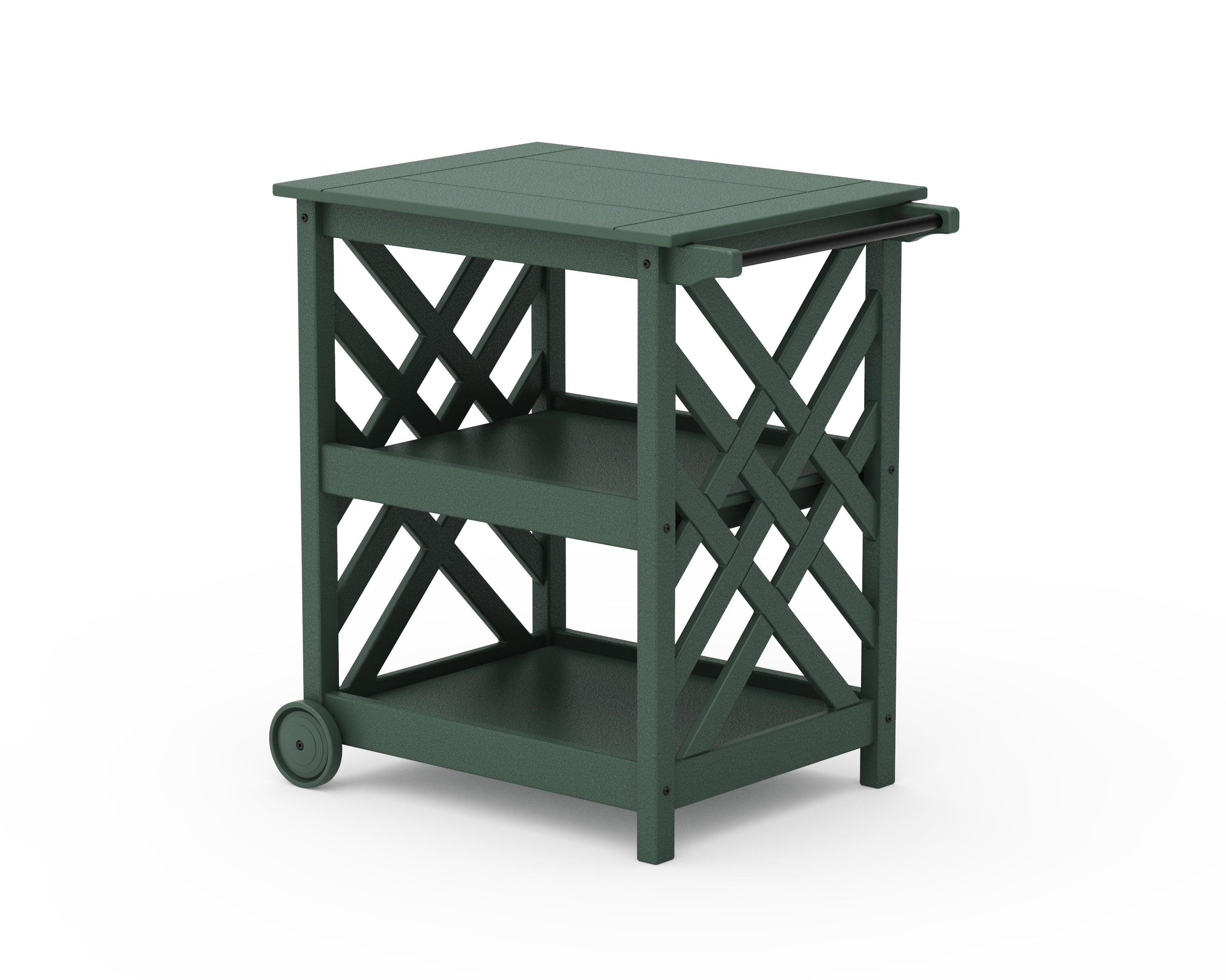 Country Living Wovendale Bar Cart in Green