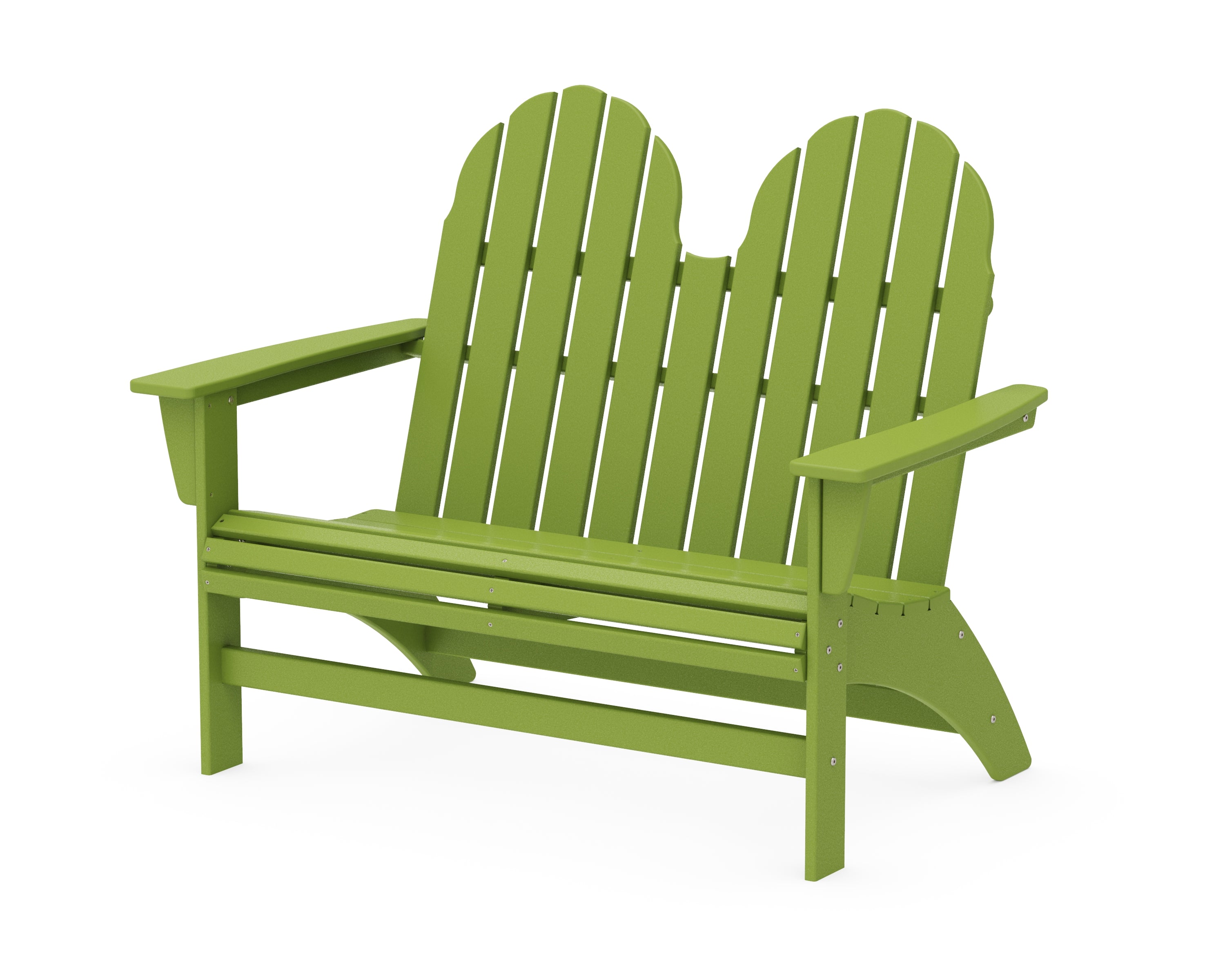 POLYWOOD® Vineyard 48" Adirondack Bench in Lime