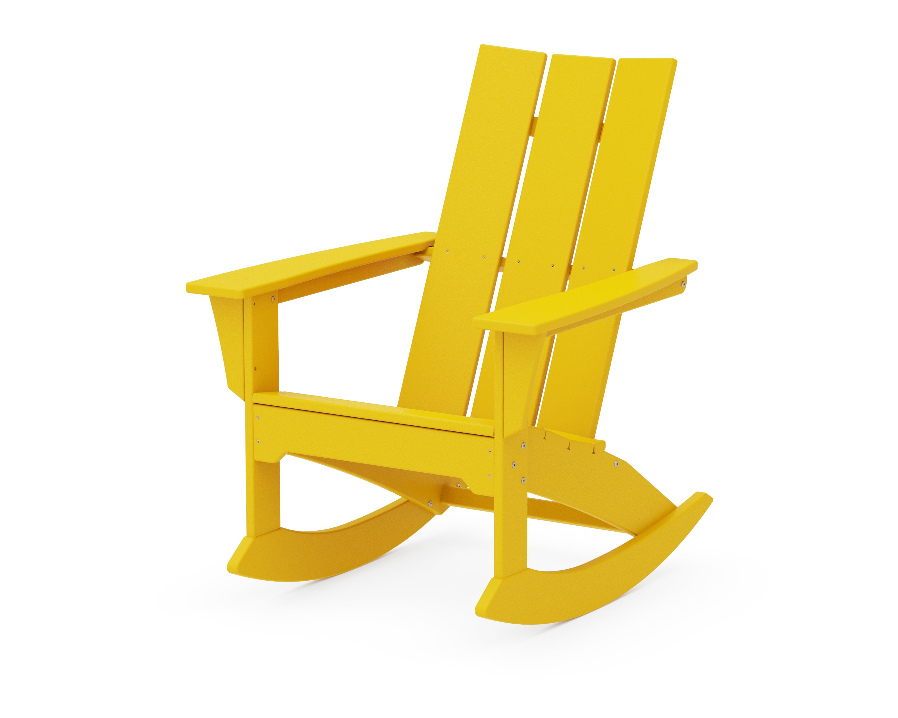 POLYWOOD® Modern Adirondack Rocker in Lemon