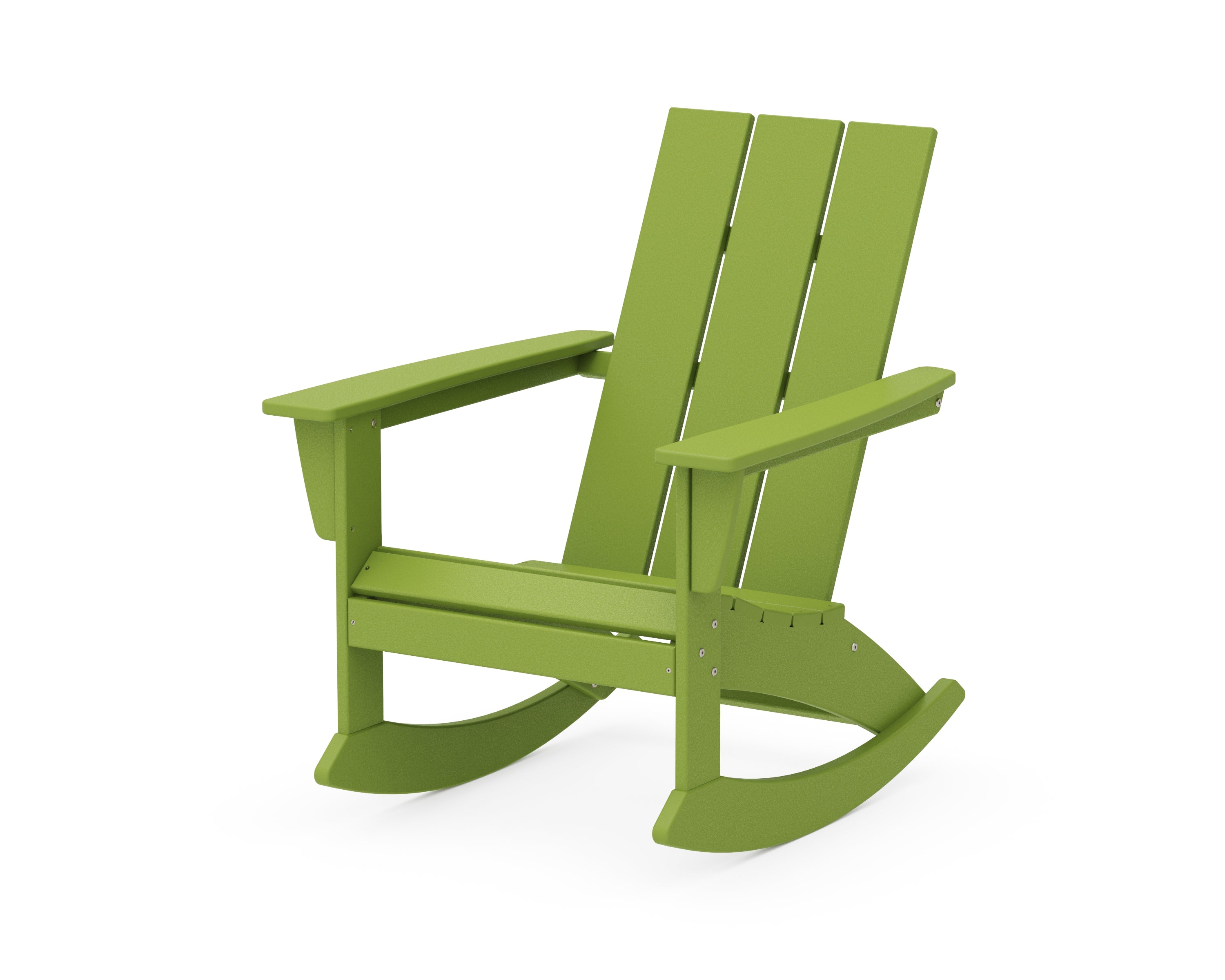 POLYWOOD® Modern Adirondack Rocking Chair in Lime