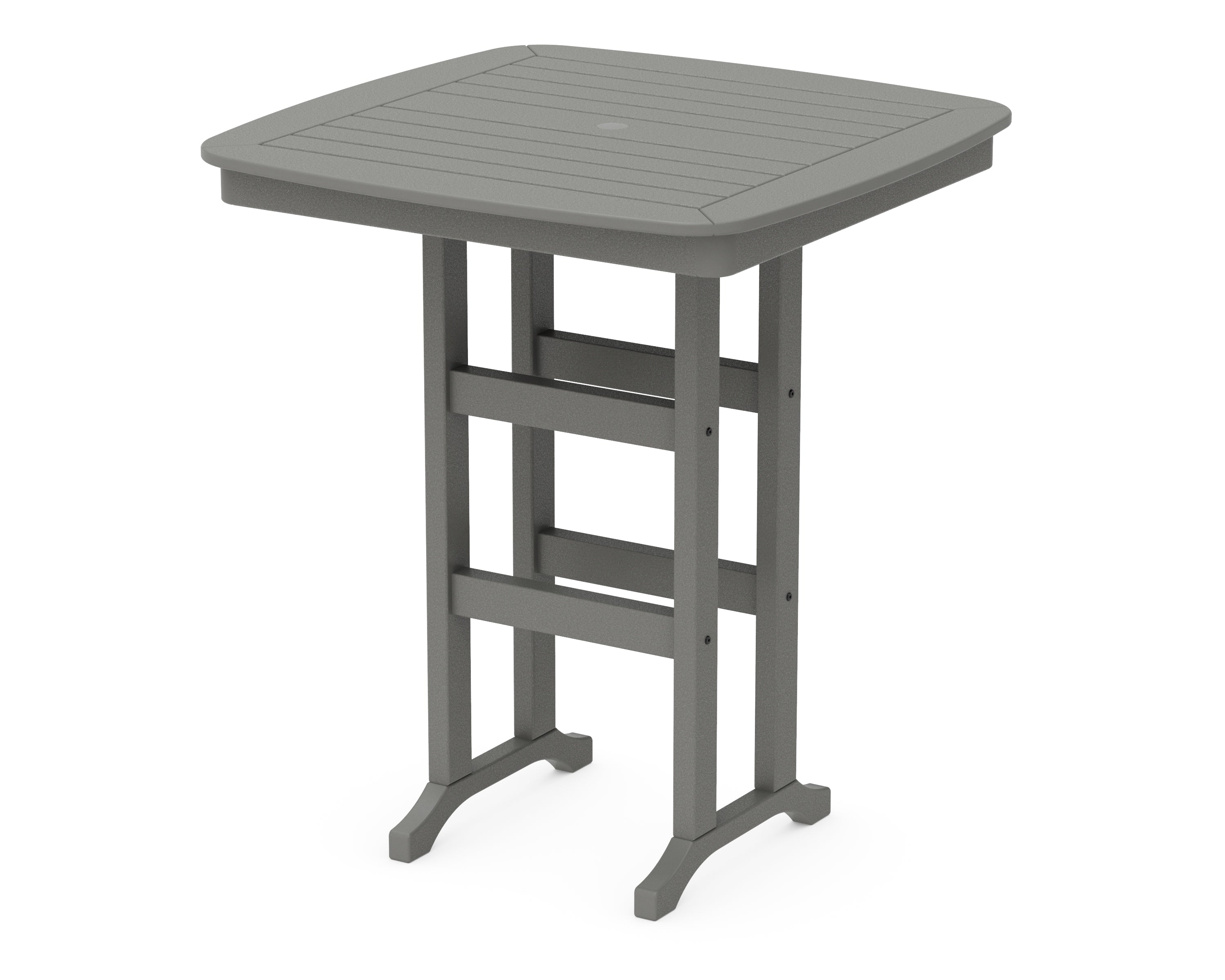 POLYWOOD® Nautical 37" Bar Table in Slate Grey