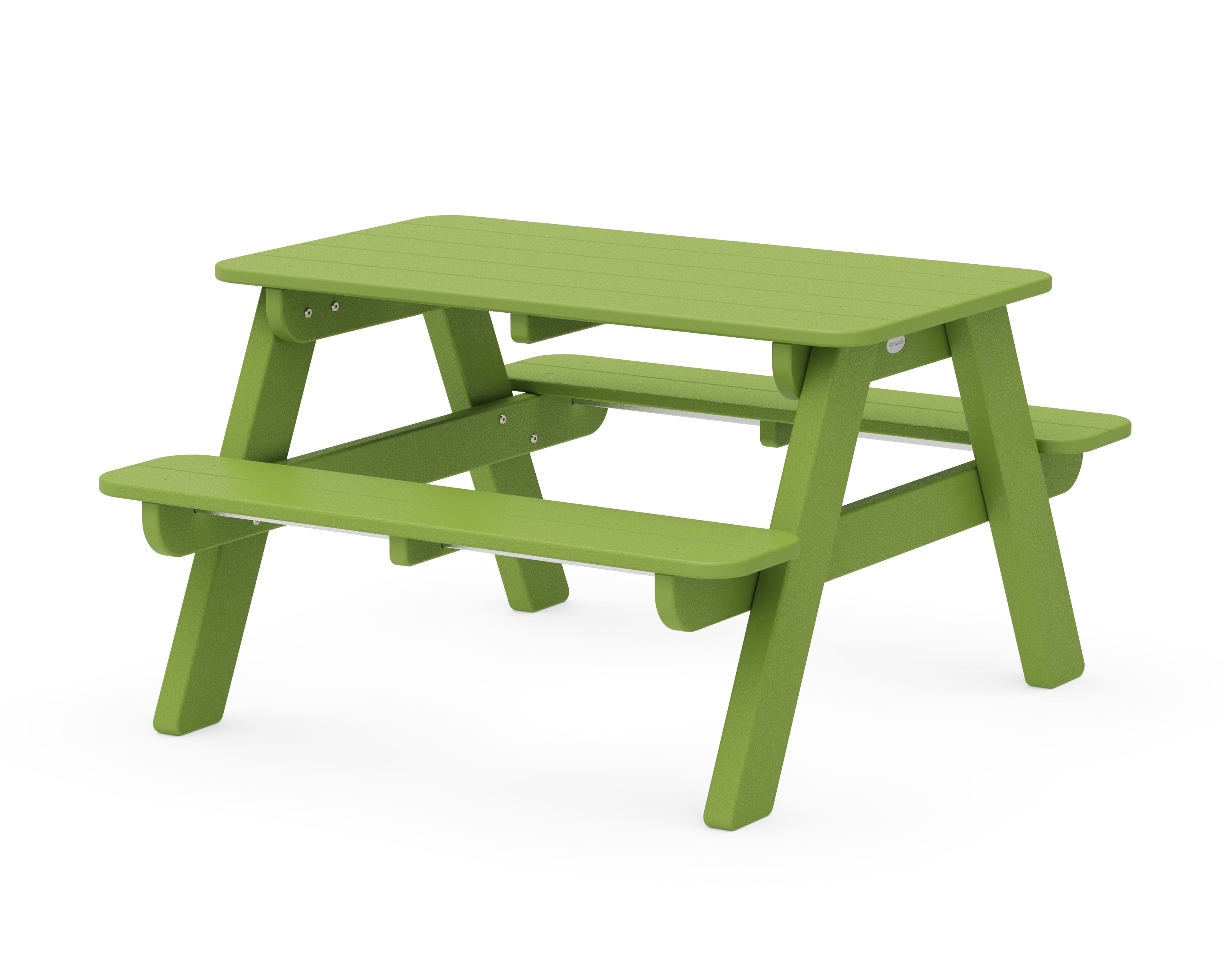 POLYWOOD® Kids Outdoor Picnic Table in Lime