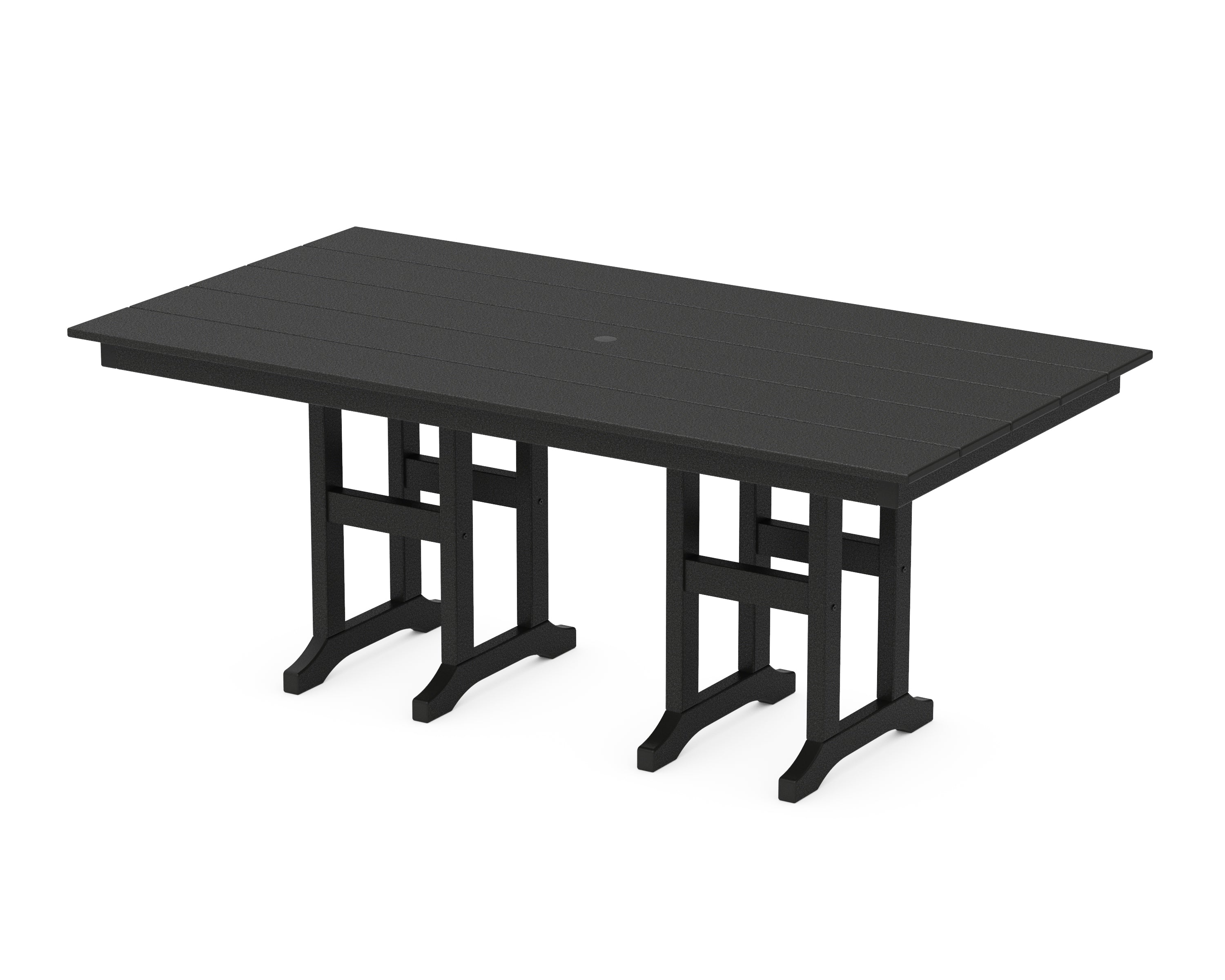 POLYWOOD® Farmhouse 37" x 72" Dining Table in Black