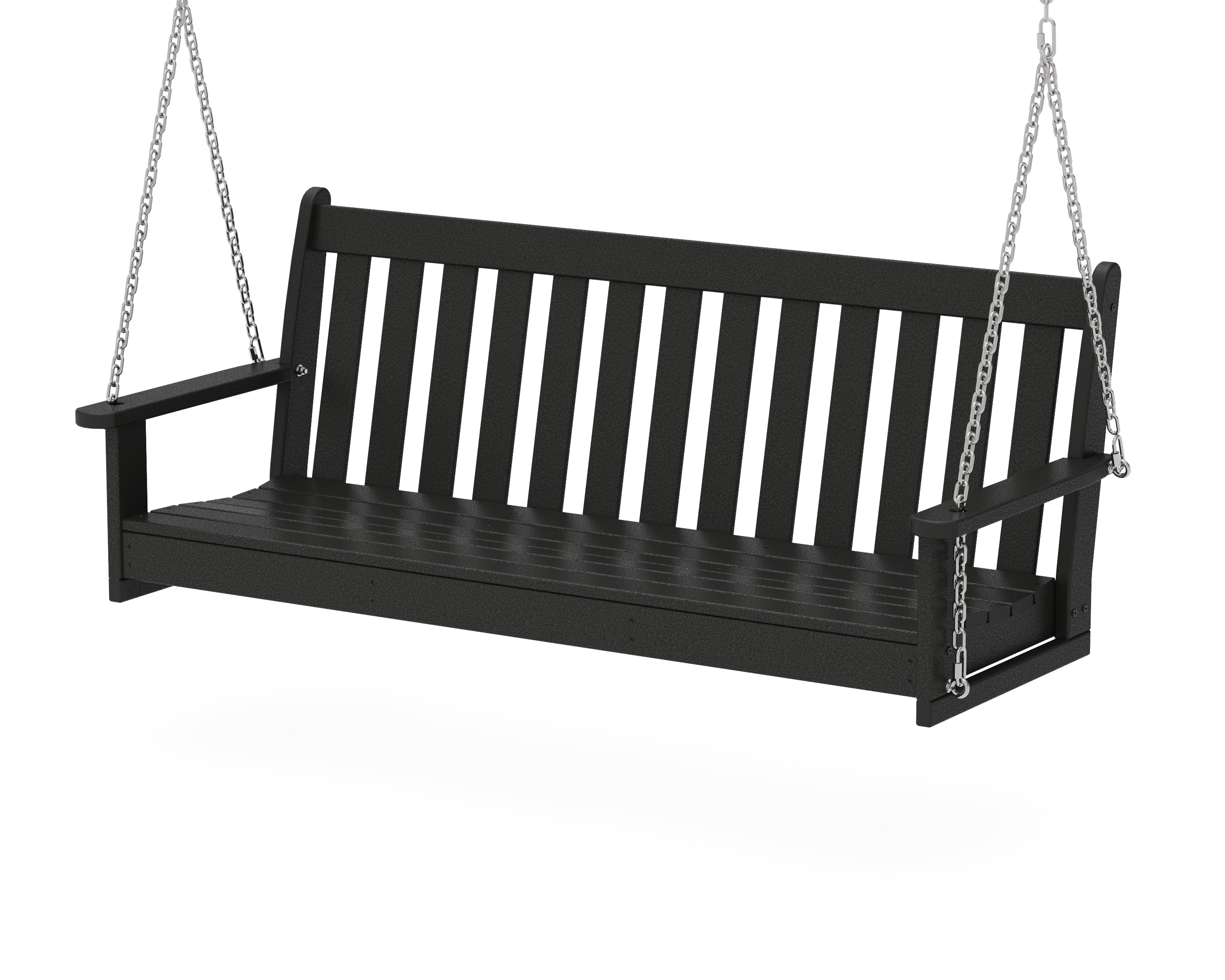 POLYWOOD® Vineyard 60" Porch Swing in Black