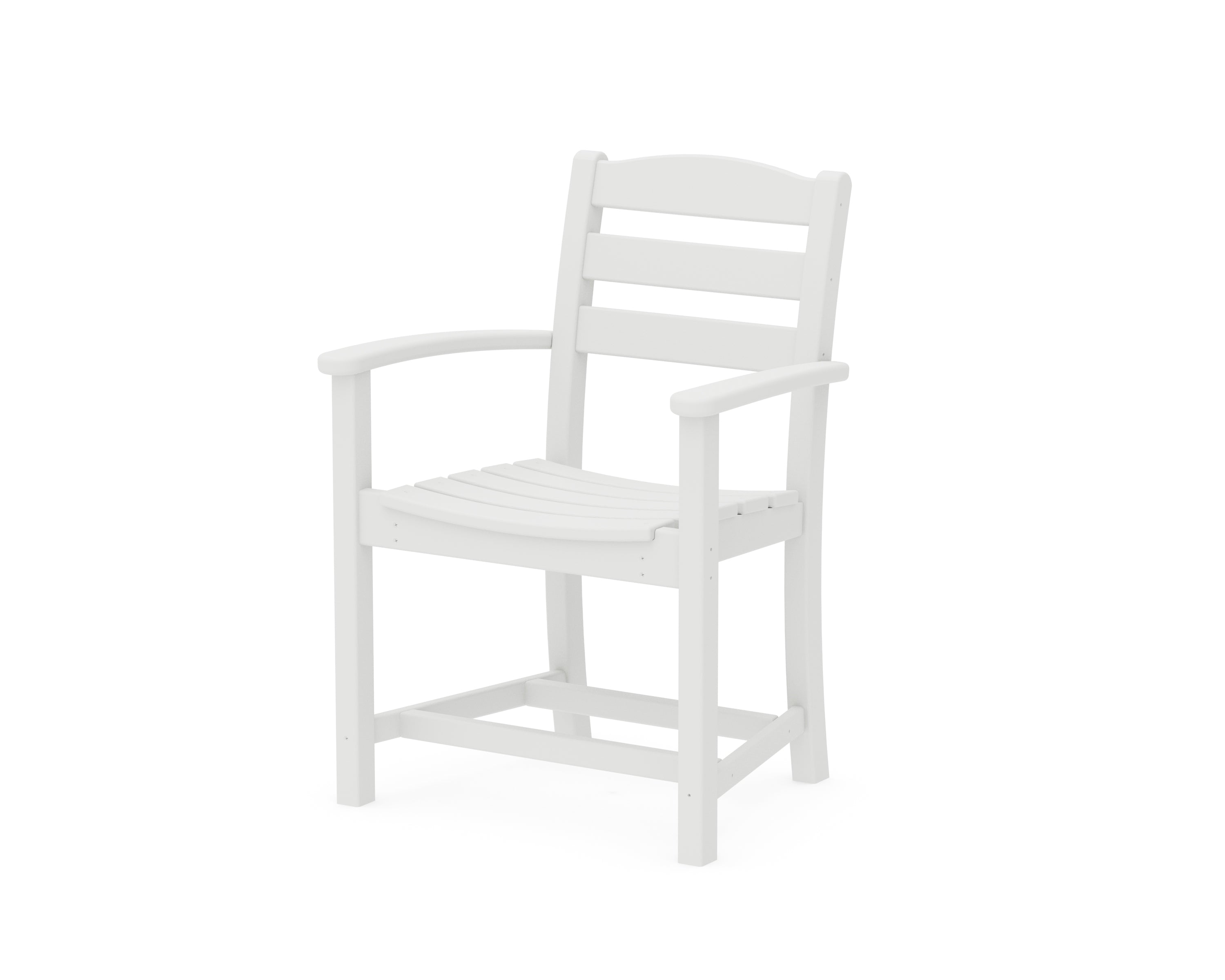 POLYWOOD® La Casa Café Dining Arm Chair in White