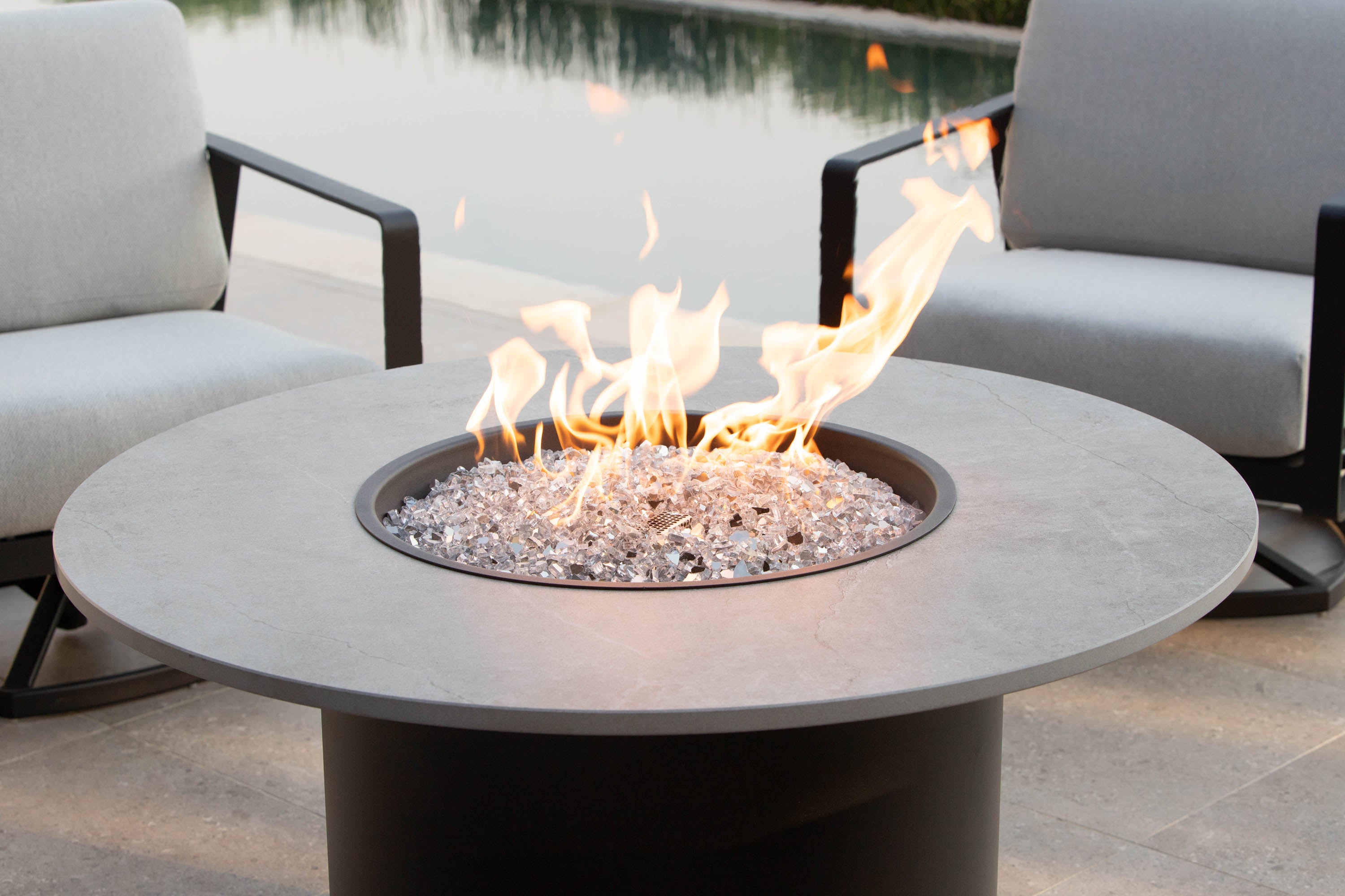54" Rd. Chat Height Santorini Fire Pit