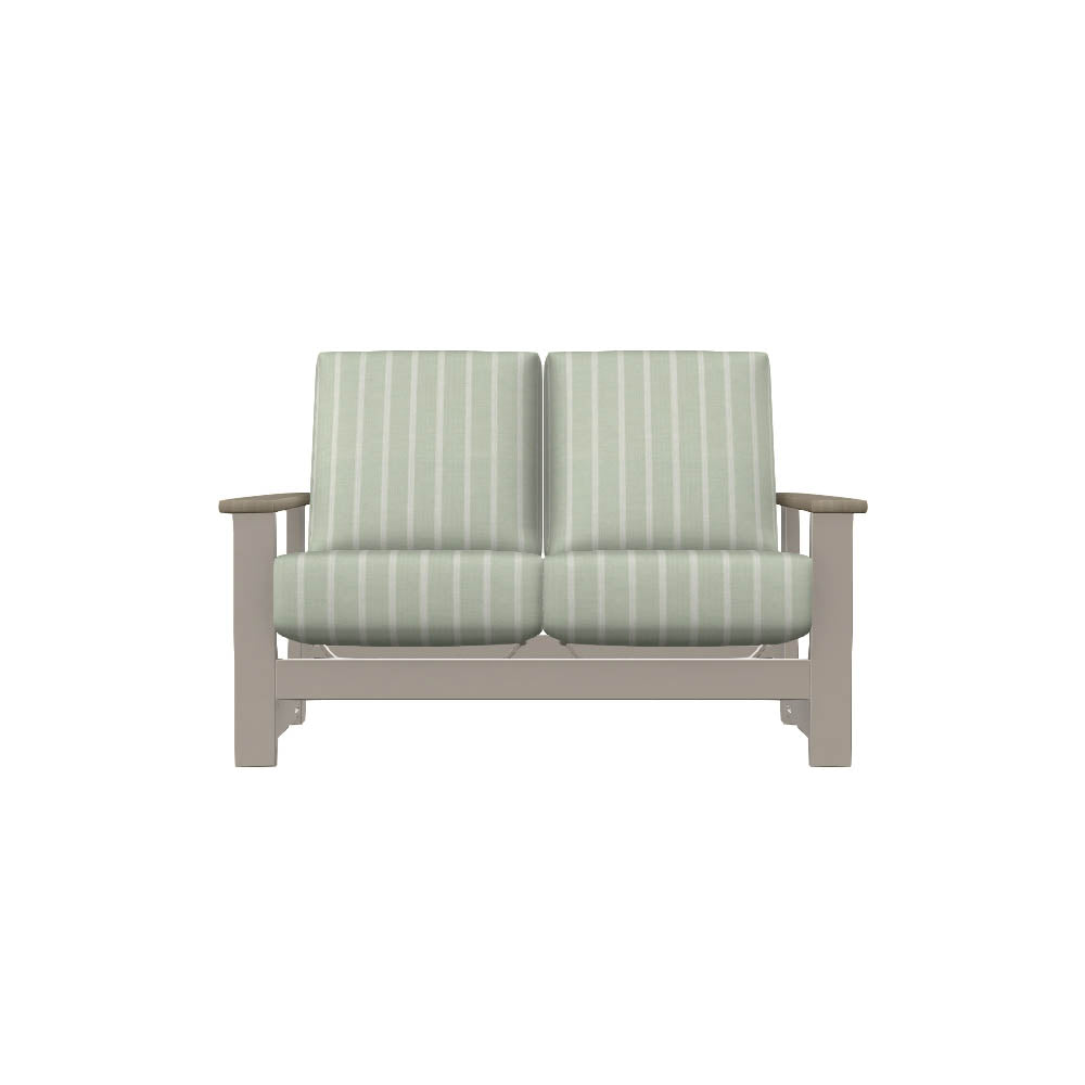 Leeward Hidden Motion Loveseat w/ Polymer Arms