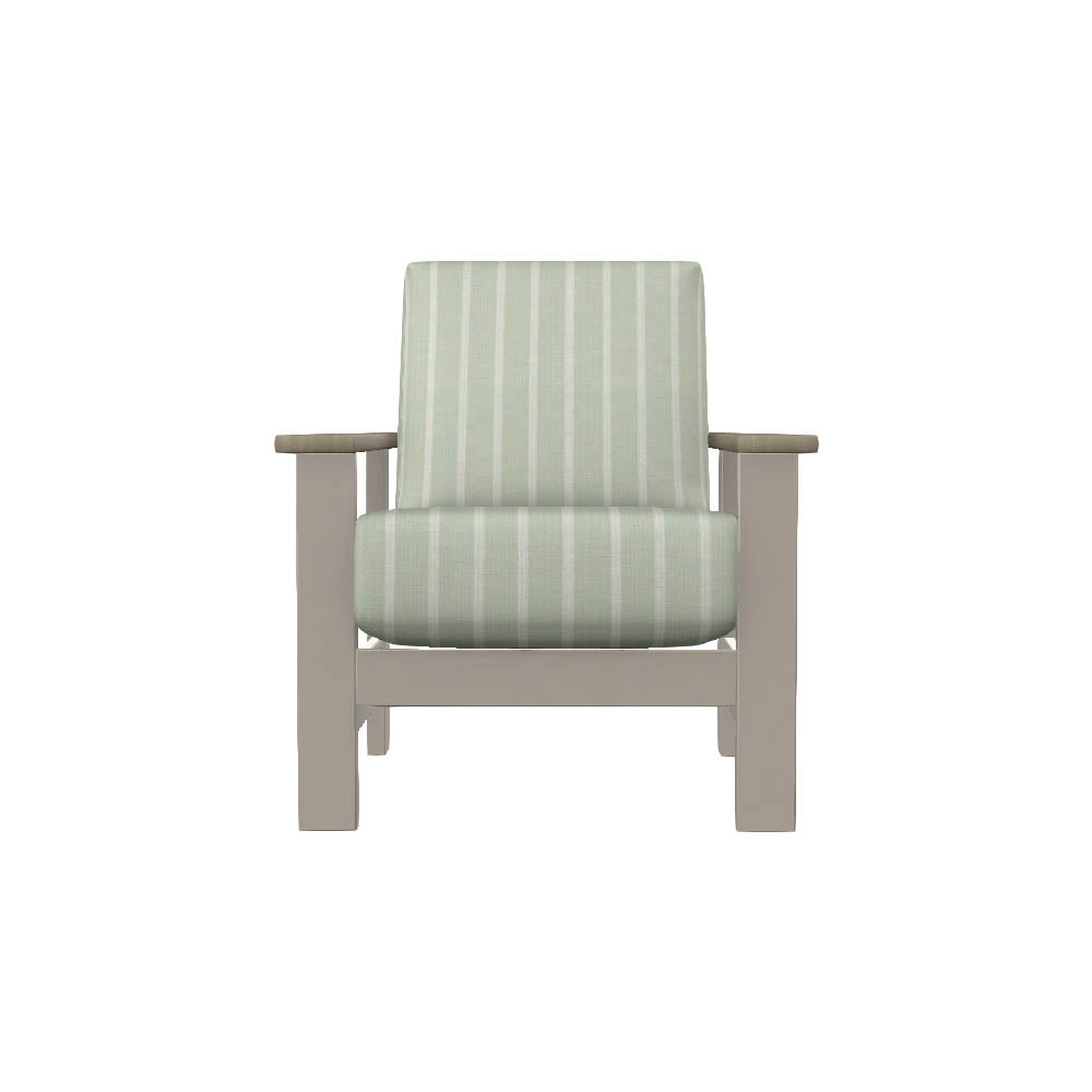 Leeward Stationary Arm Chair w/ Polymer Arms