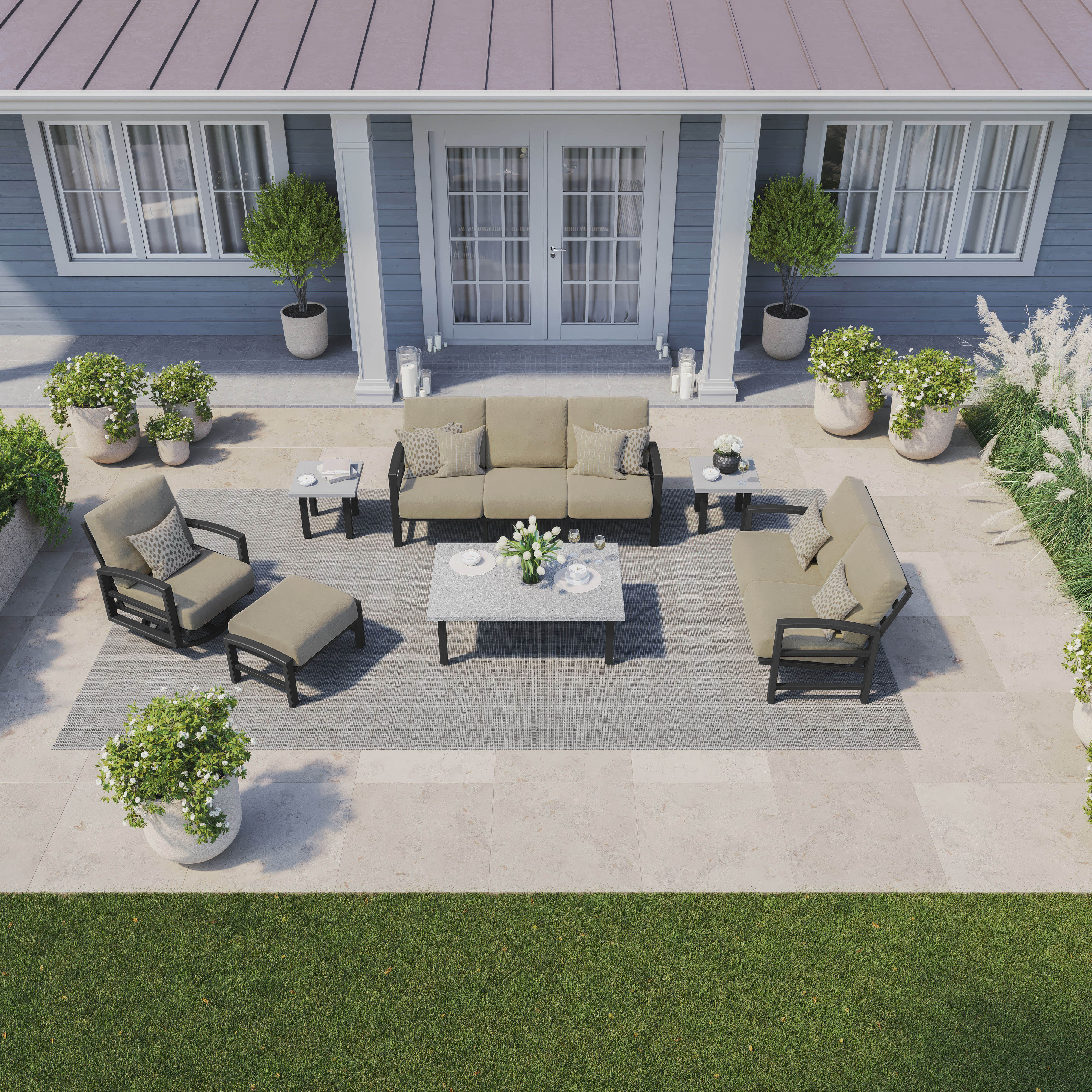 Lakeside Cushion Action Lounger