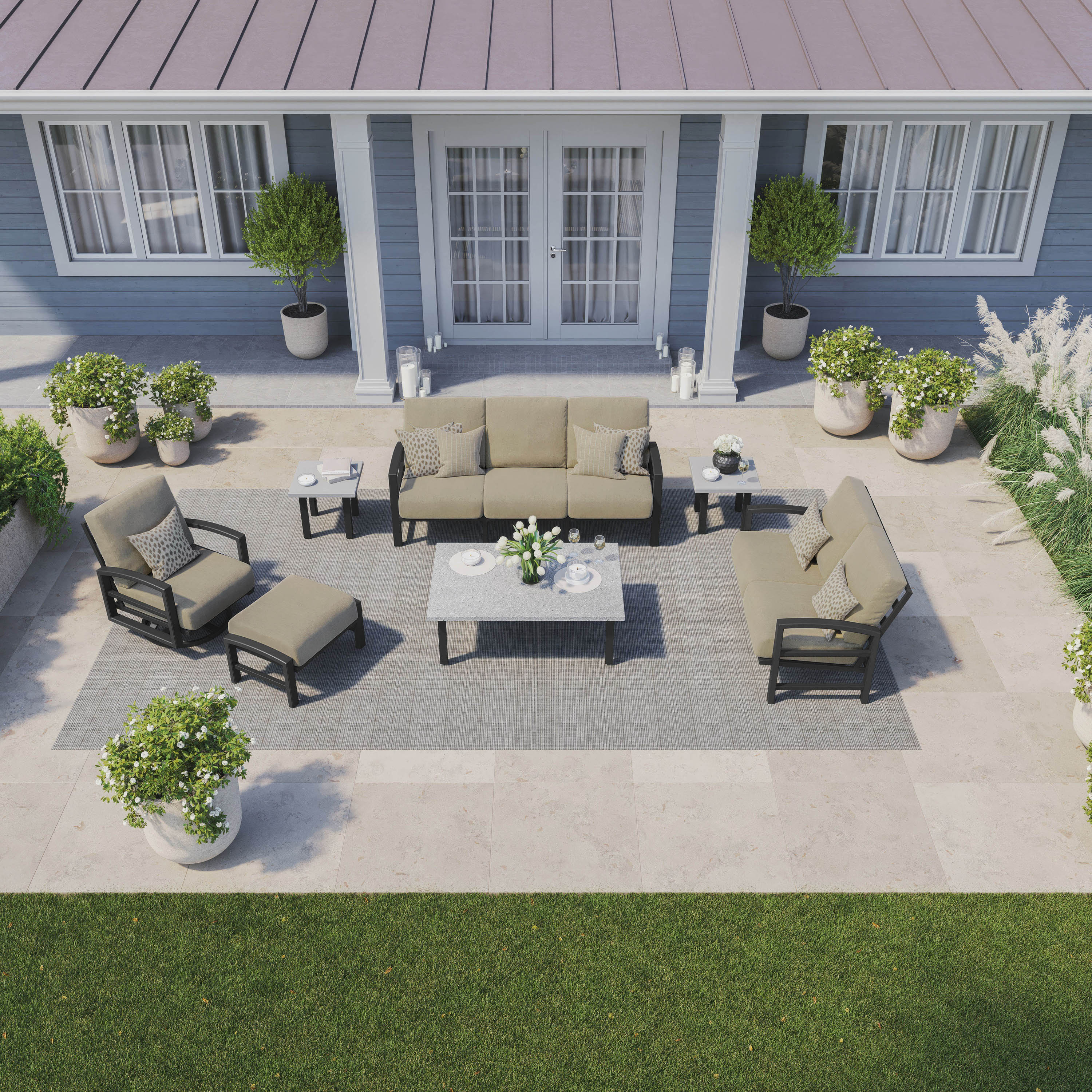 Lakeside Cushion Love Seat