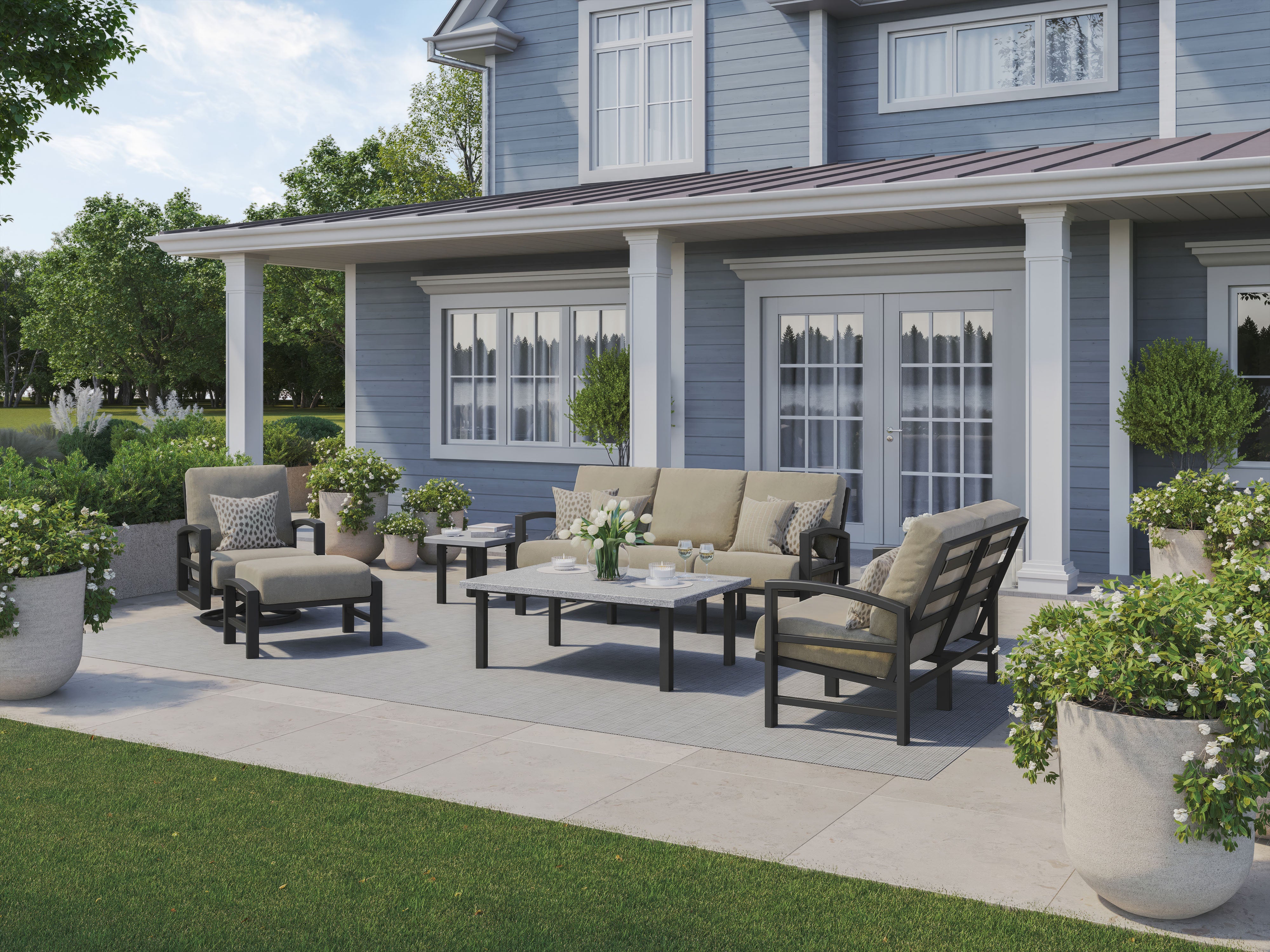 Lakeside Cushion Action Lounger