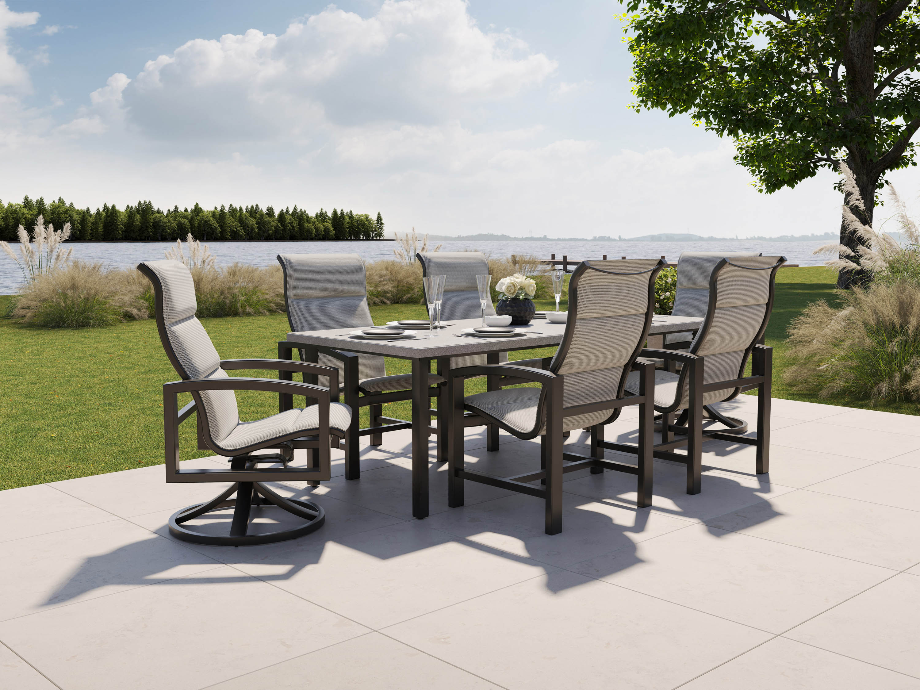 Lakeside Padded Chaise Lounge