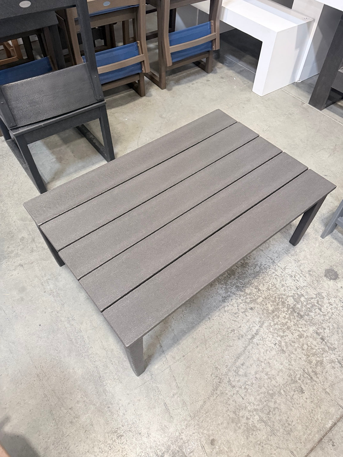 Rectangular Outdoor Coffee Table – Slate Grey / Charcoal