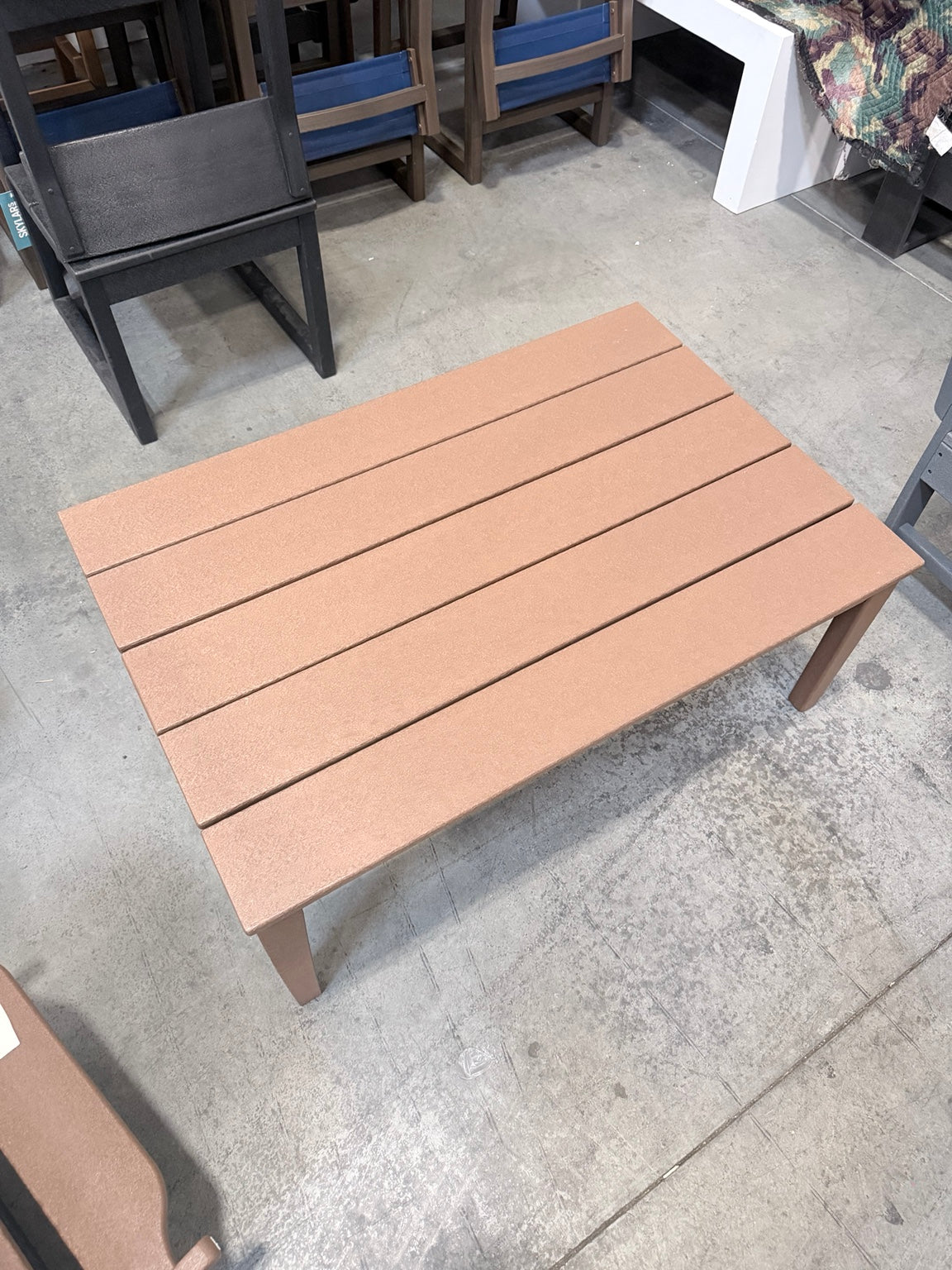 Rectangular Outdoor Coffee Table – Teak / Sand
