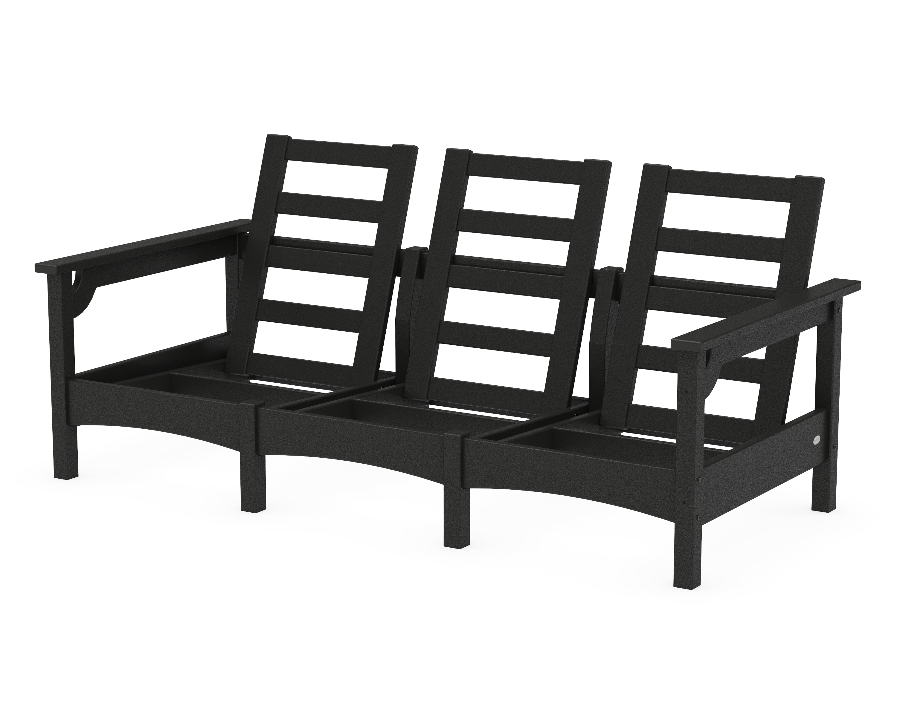 POLYWOOD® Club Sofa Frame in Black