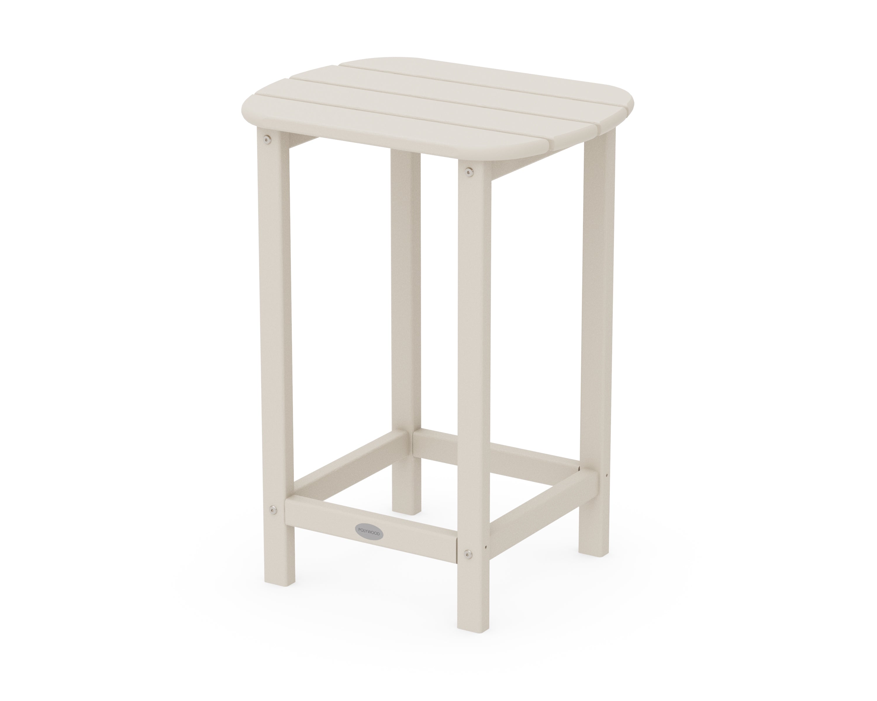 POLYWOOD® South Beach 26" Counter Side Table in Sand