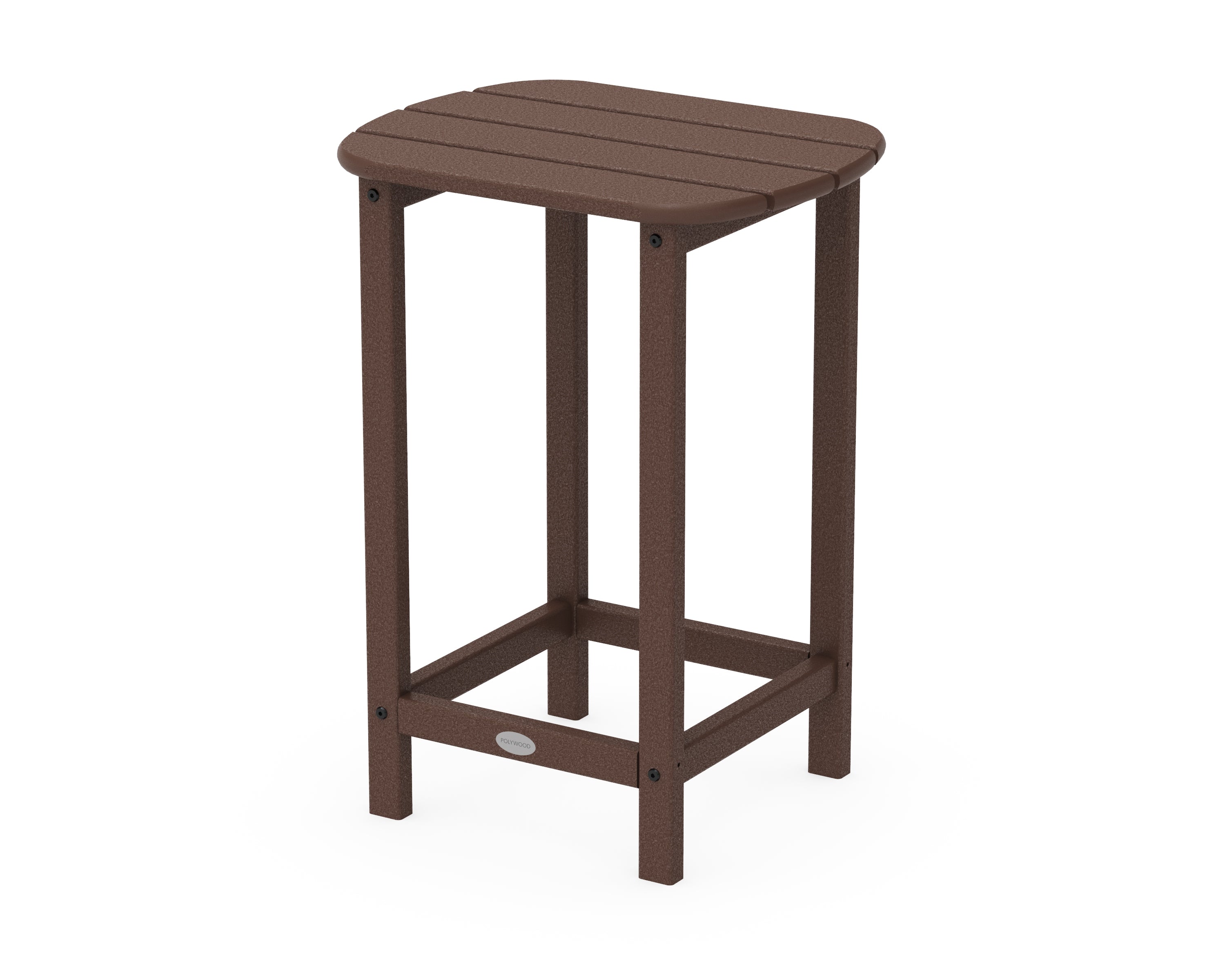 POLYWOOD® South Beach 26" Counter Side Table in Mahogany