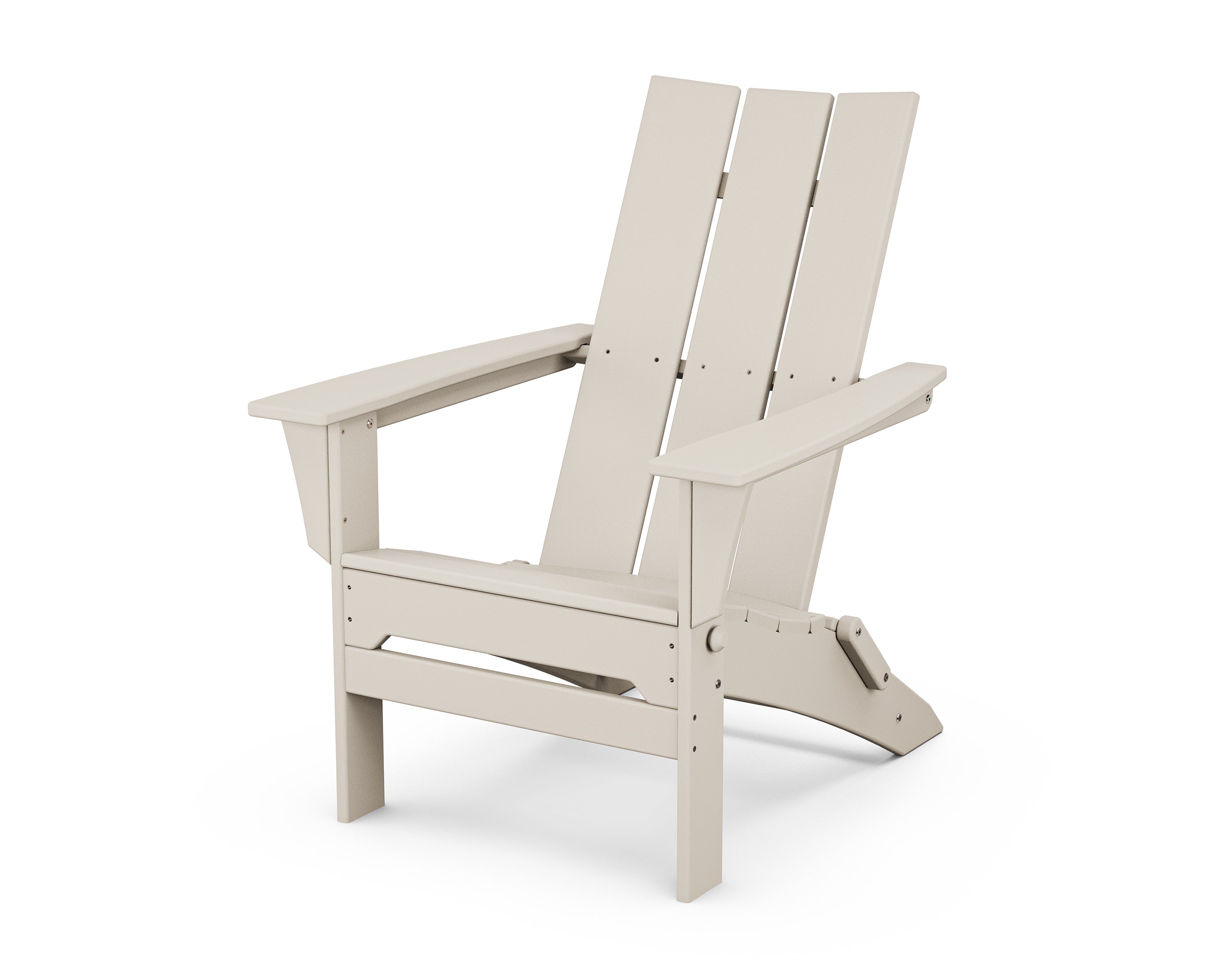 POLYWOOD® Modern Folding Adirondack in Sand