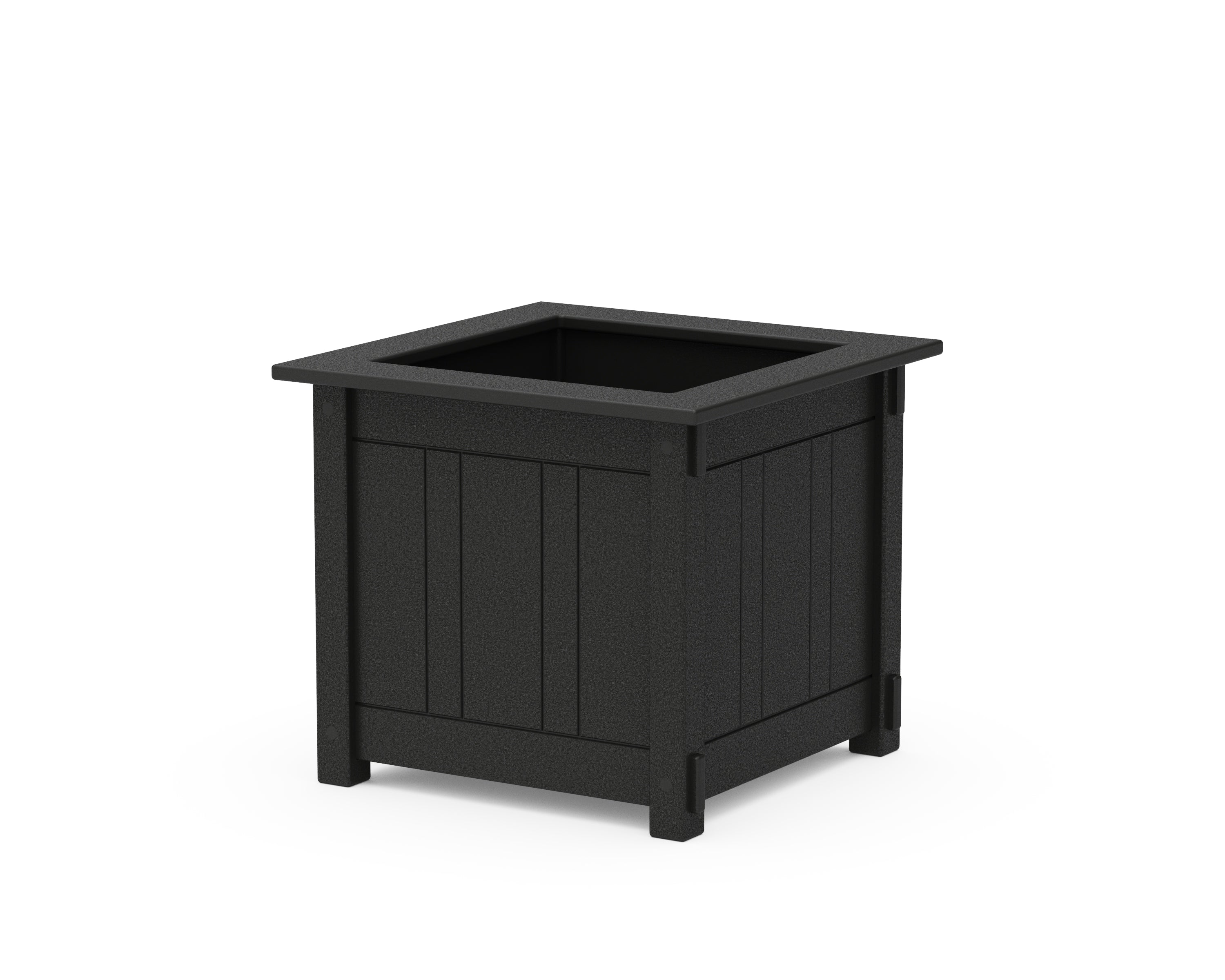 Martha Stewart by POLYWOOD® Acadia Large Square Planter Box in Black