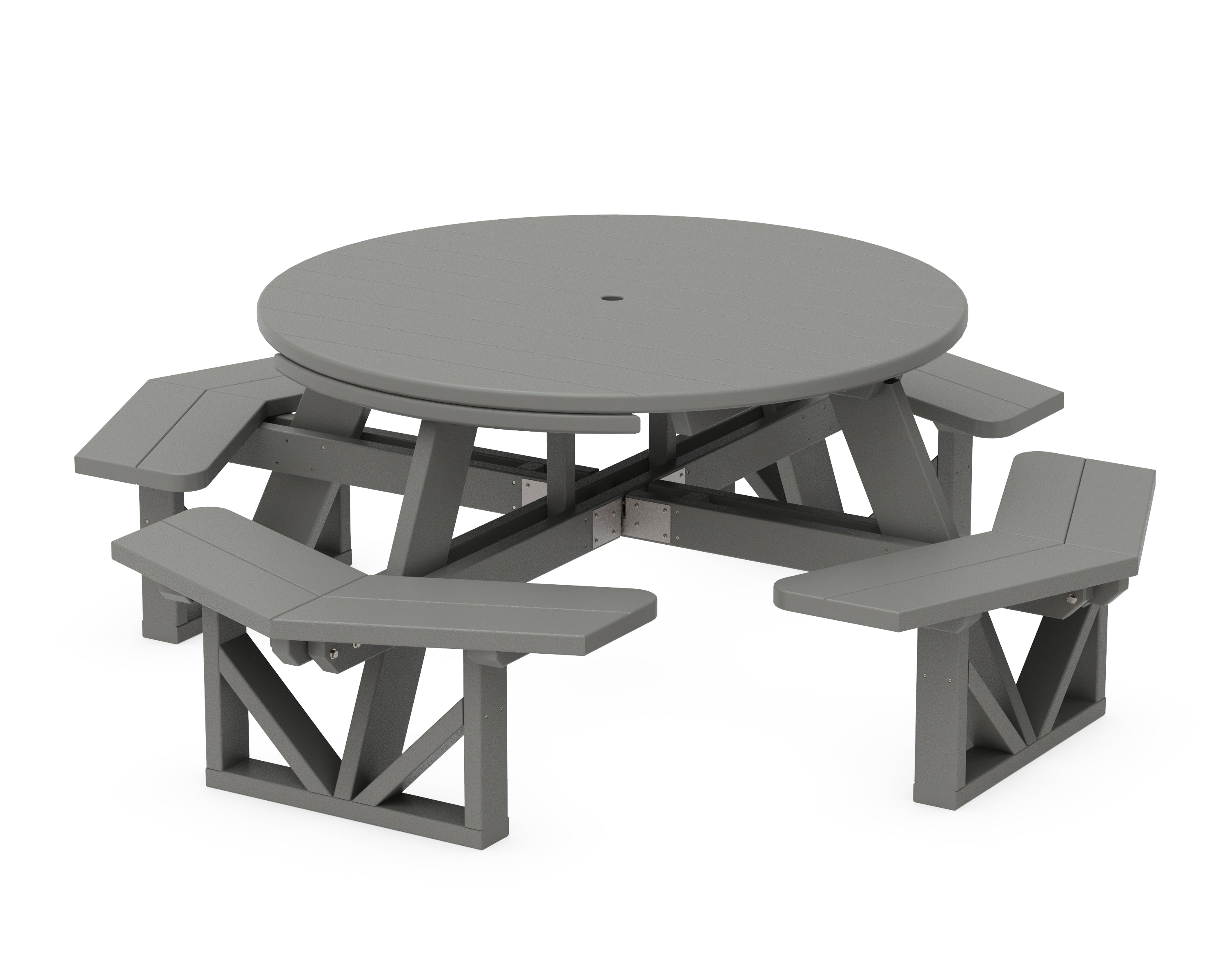 POLYWOOD® Park 53" Octagon Table in Slate Grey