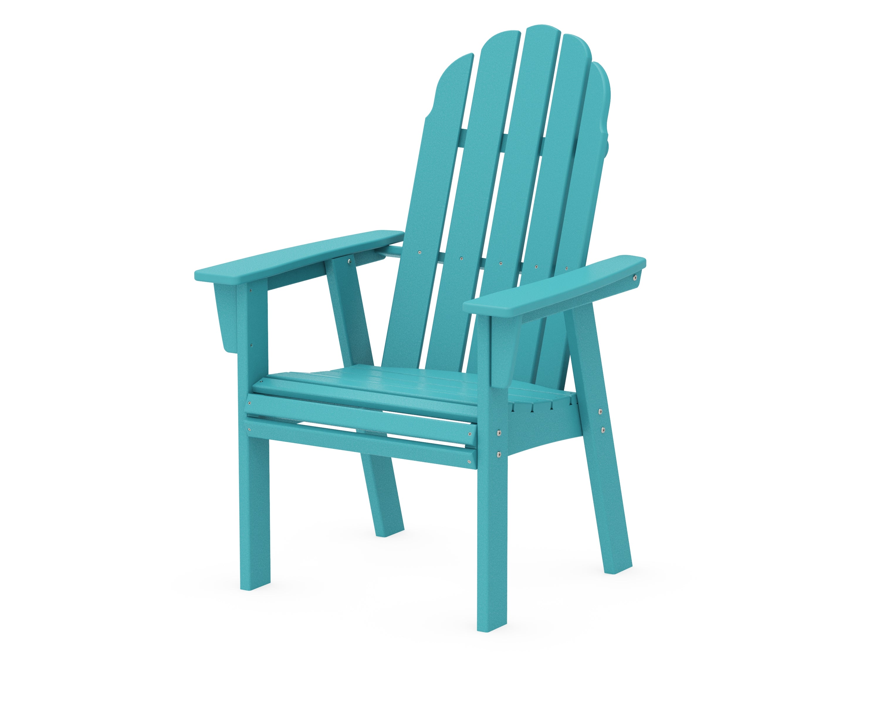 POLYWOOD® Vineyard Curveback Adirondack Dining Chair in Aruba