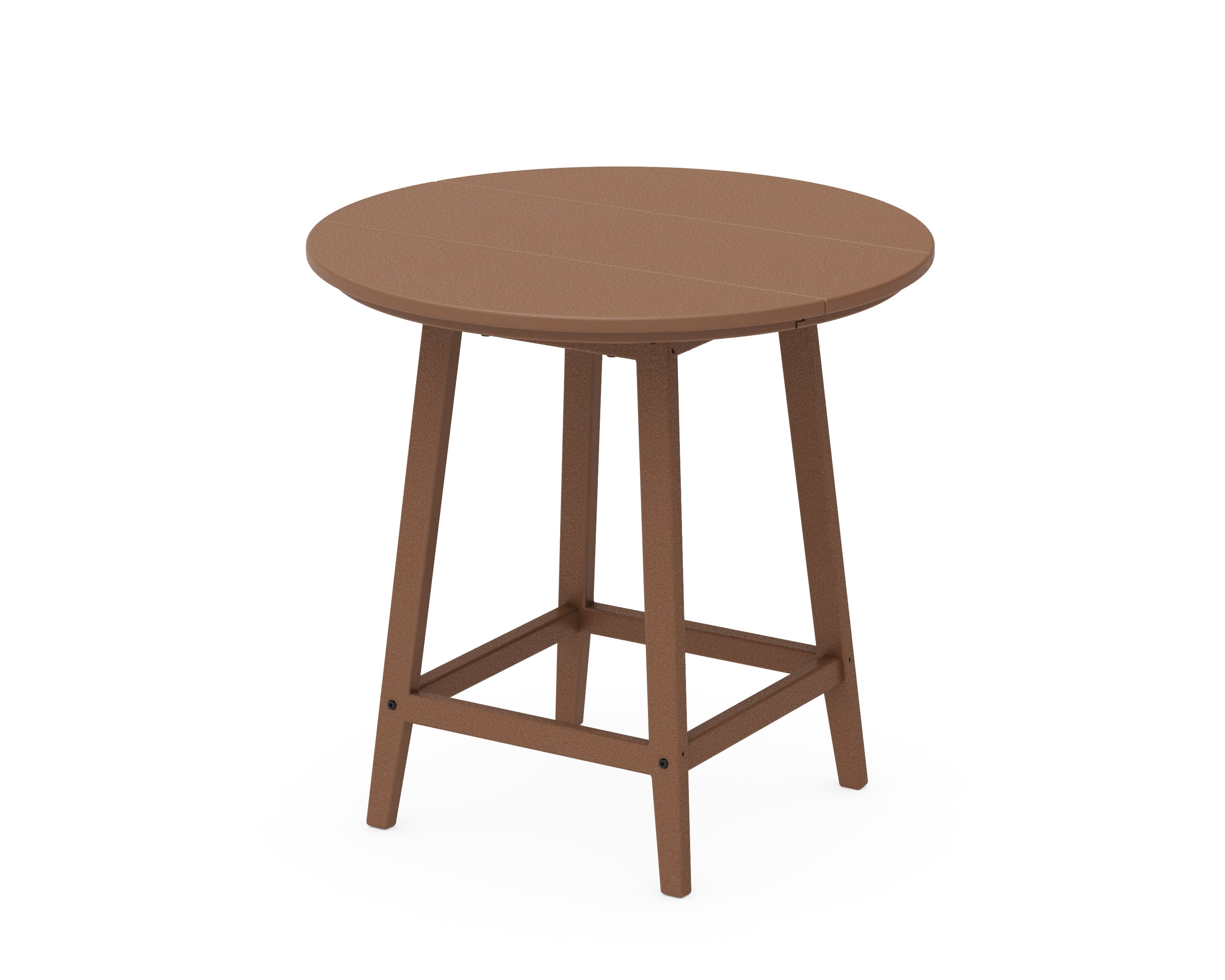POLYWOOD® Studio 30" Round Bistro Table in Teak