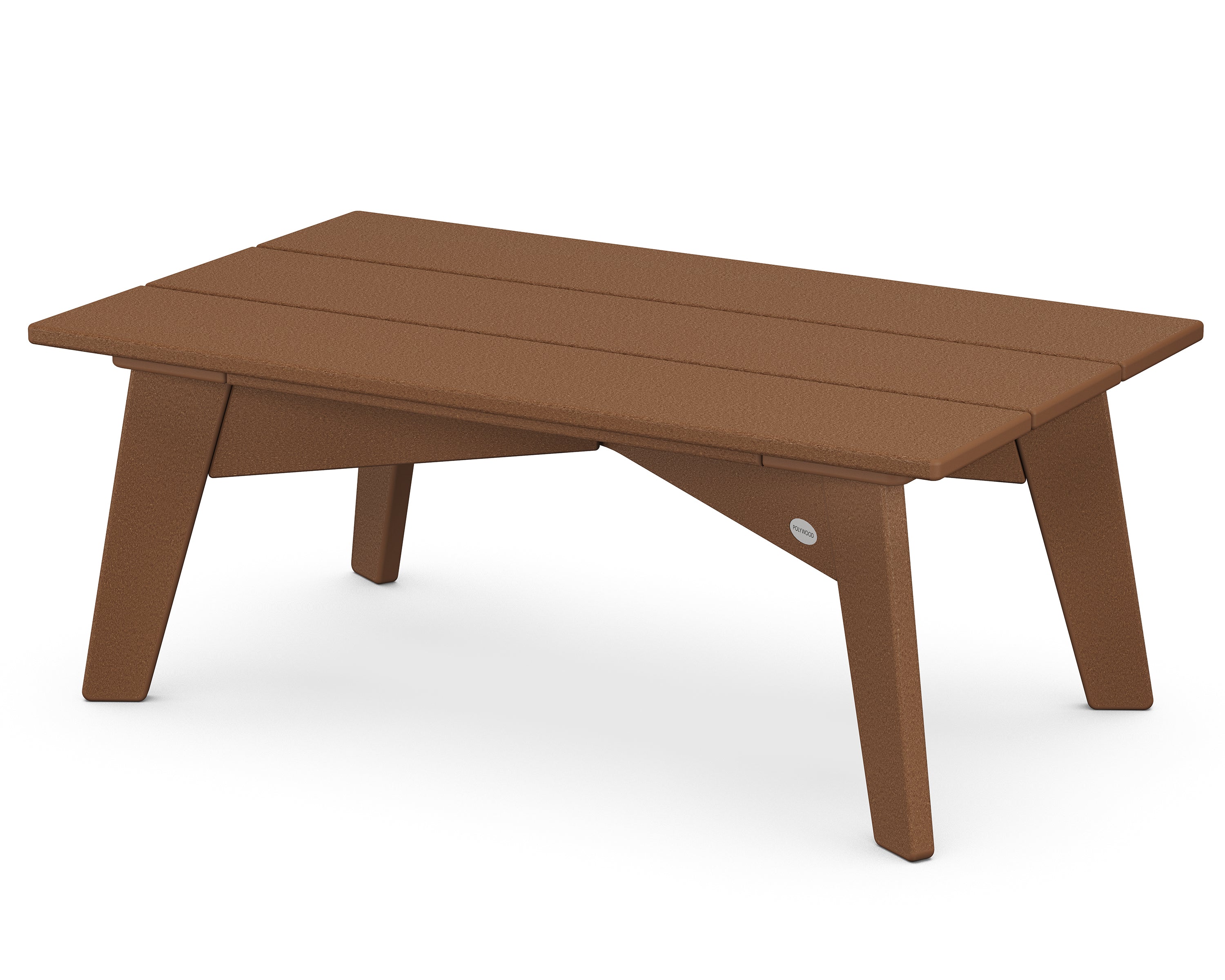 POLYWOOD® Riviera Modern Coffee Table in Teak