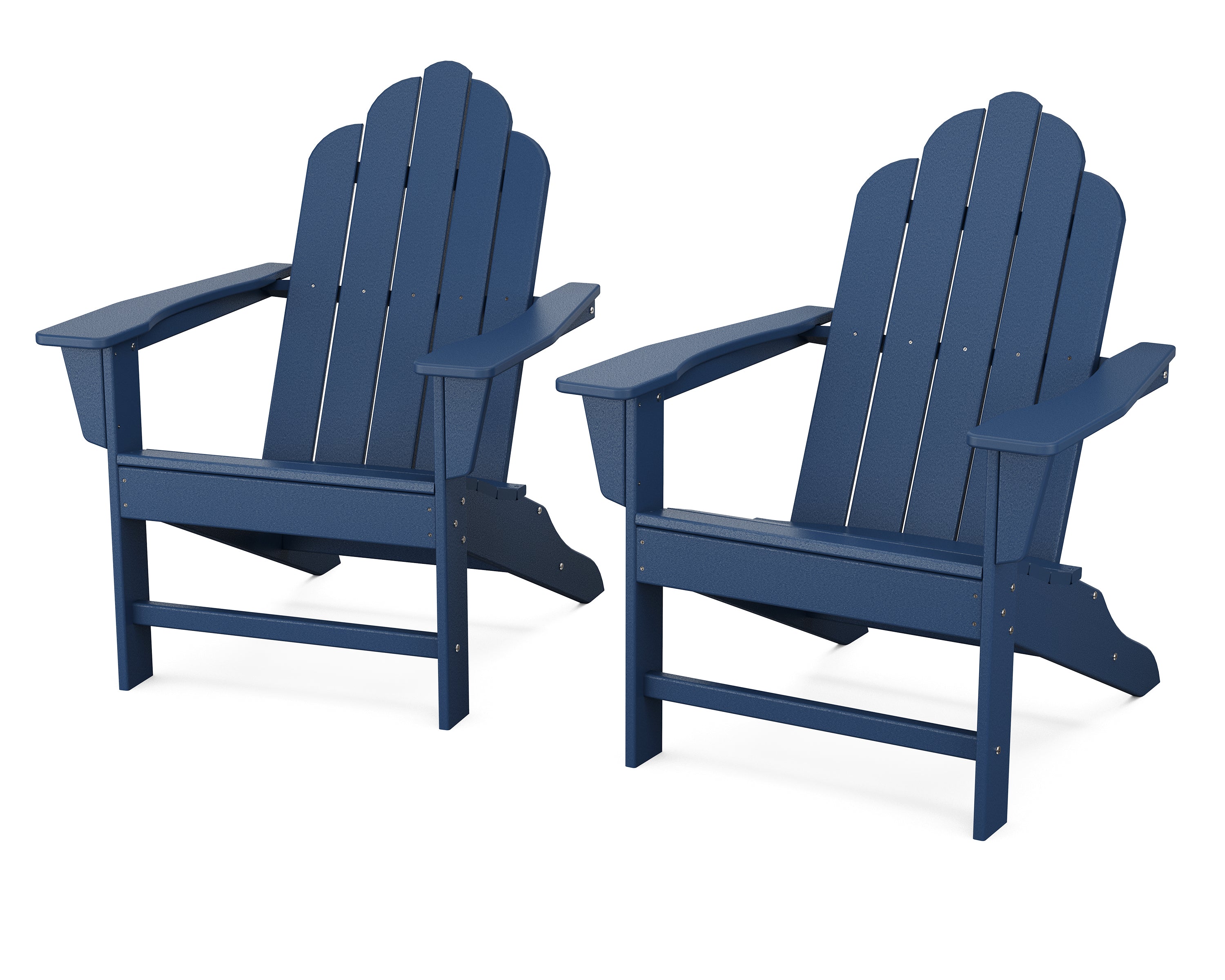 POLYWOOD® Long Island Adirondack 2-Piece Set in Navy
