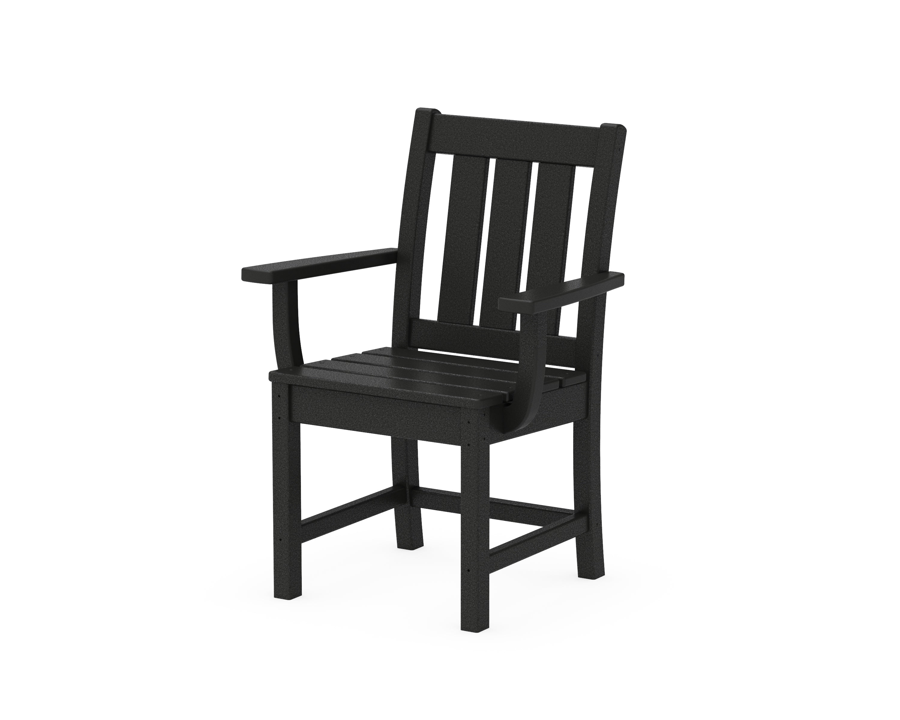 POLYWOOD® Oxford Dining Arm Chair in Black
