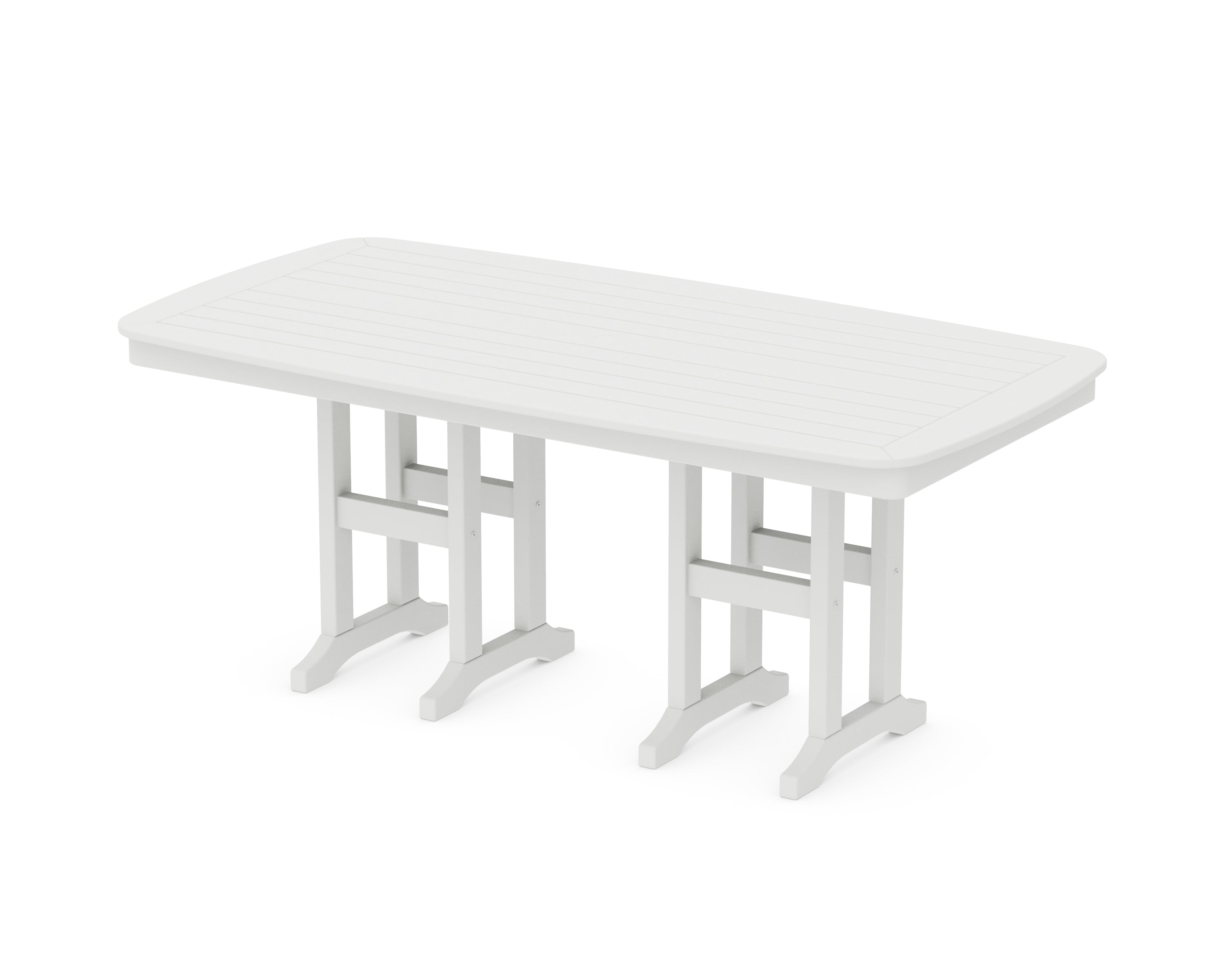 POLYWOOD® Nautical 37" x 72" Dining Table in White