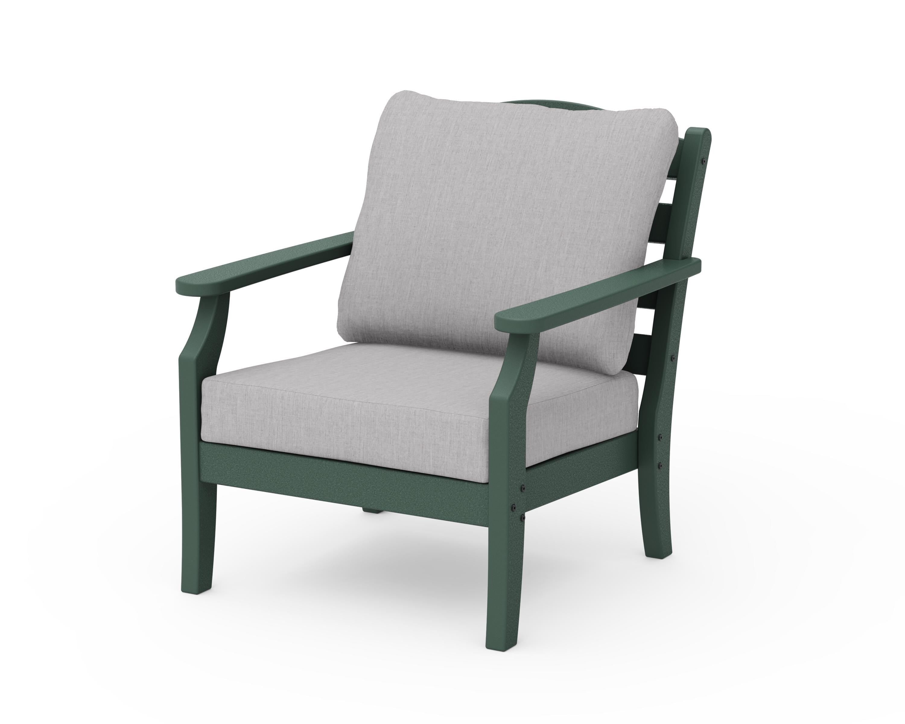 Draper James™ by POLYWOOD® Savannah Deep Seating Chair in Green / Granite