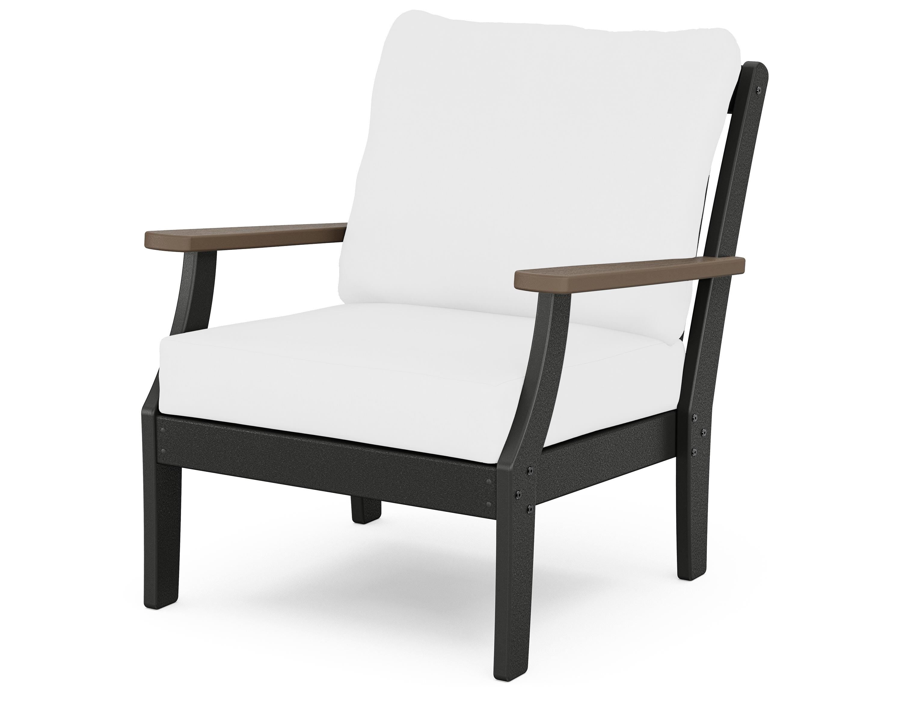 POLYWOOD® Braxton Deep Seating Chair in Black / Kona / Natural