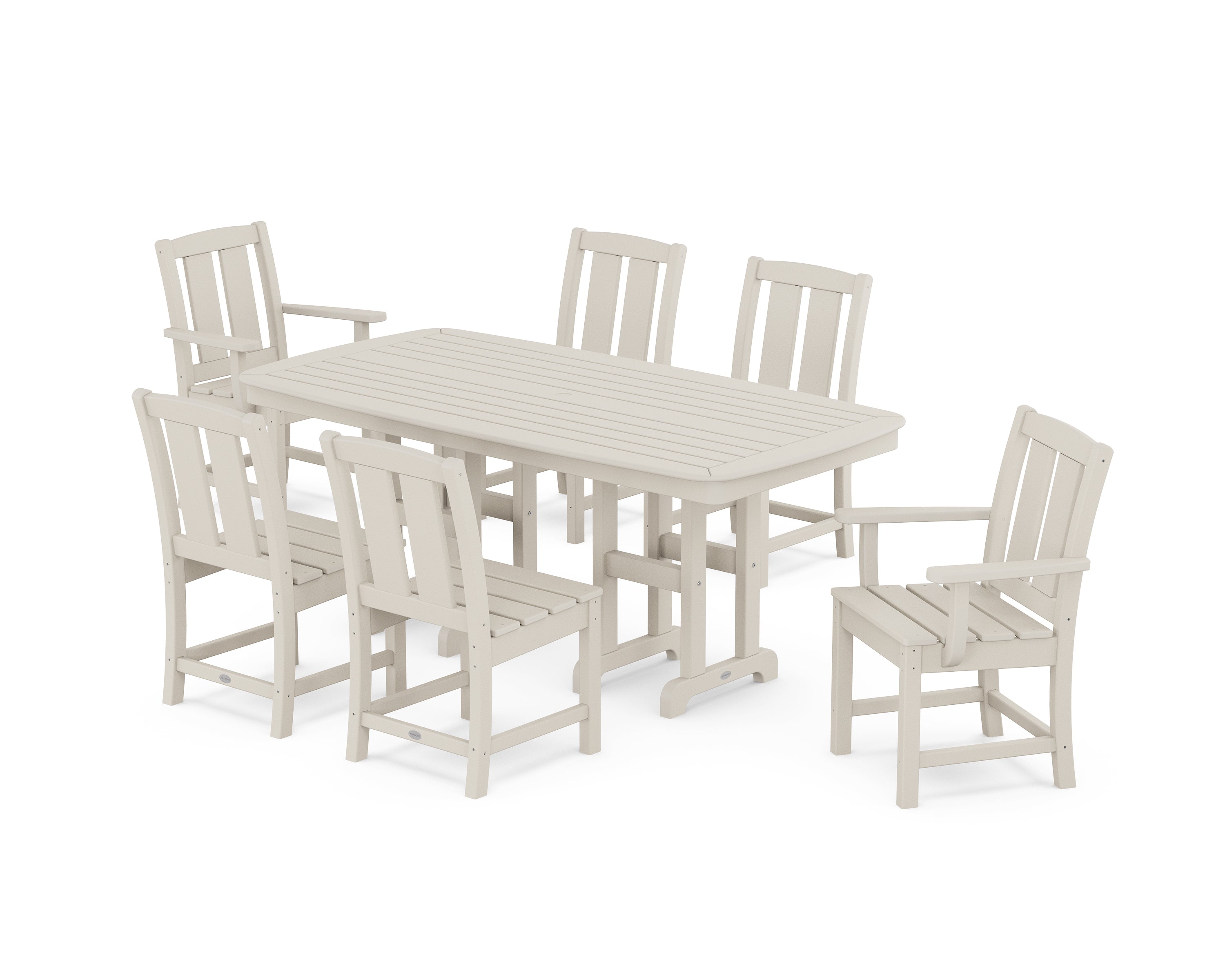 POLYWOOD® Mission 7-Piece Dining Set in Sand