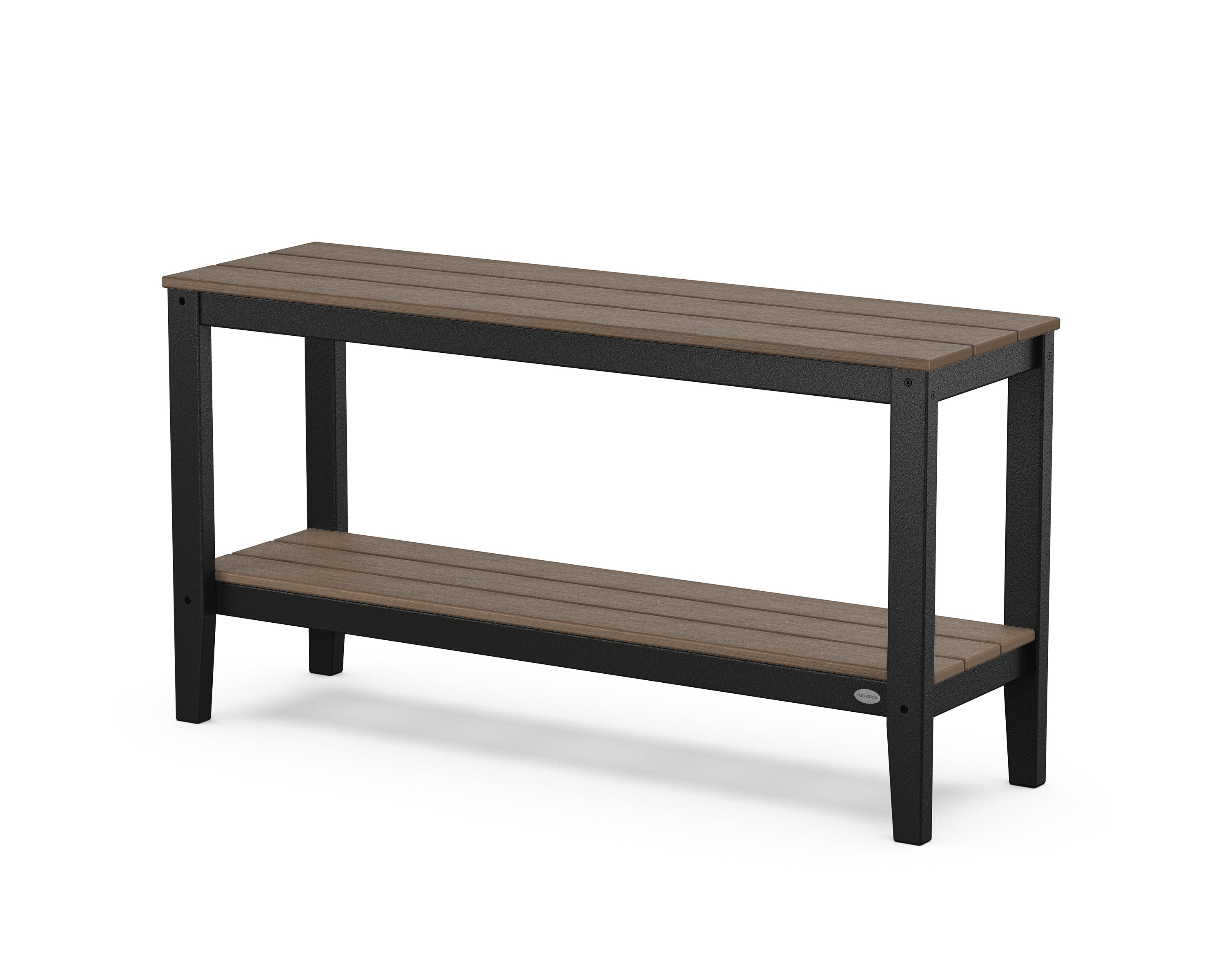 POLYWOOD® Newport 55" Console Table in Black / Kona