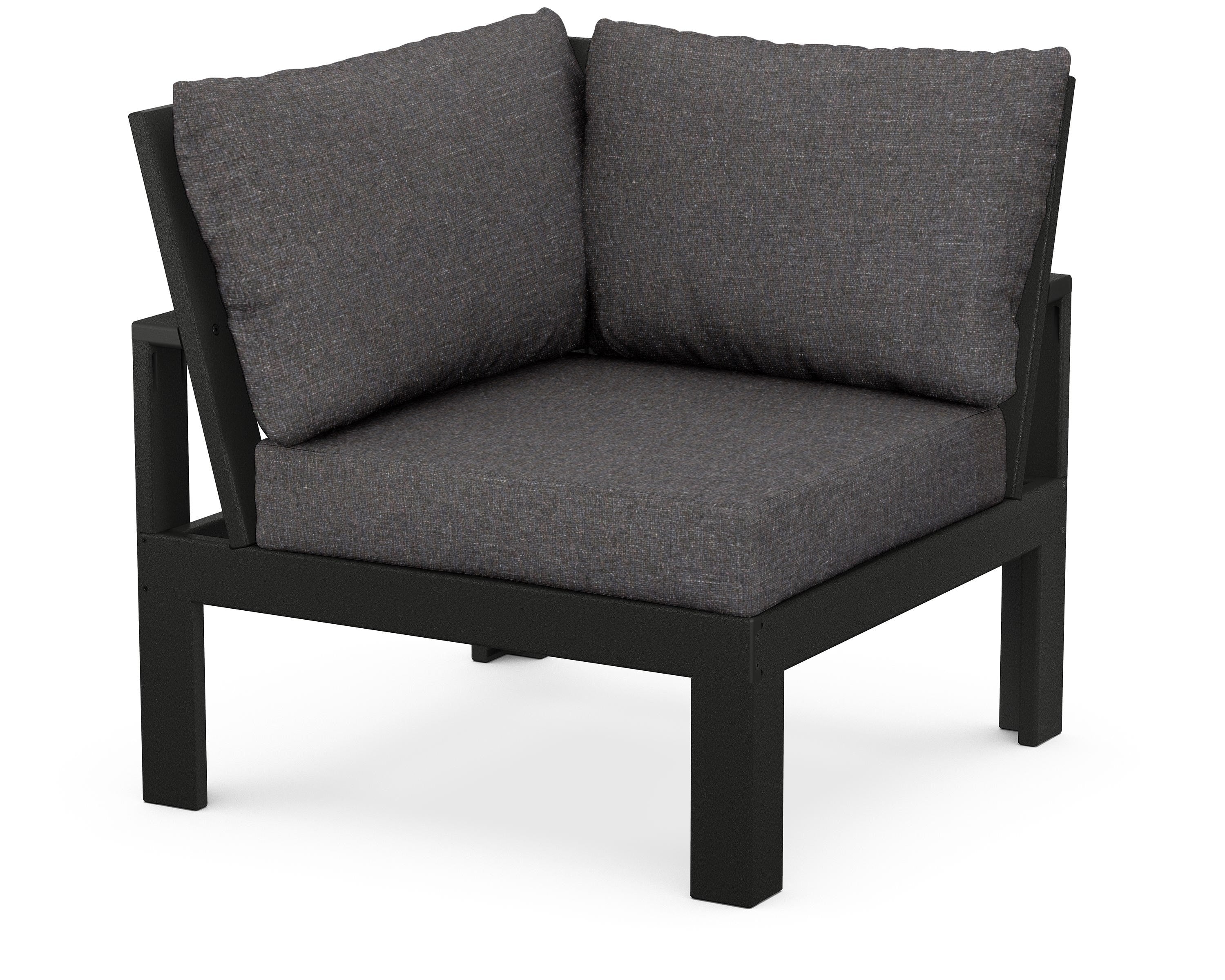 Unbranded Modular Corner Chair in Black / Ash Charcoal