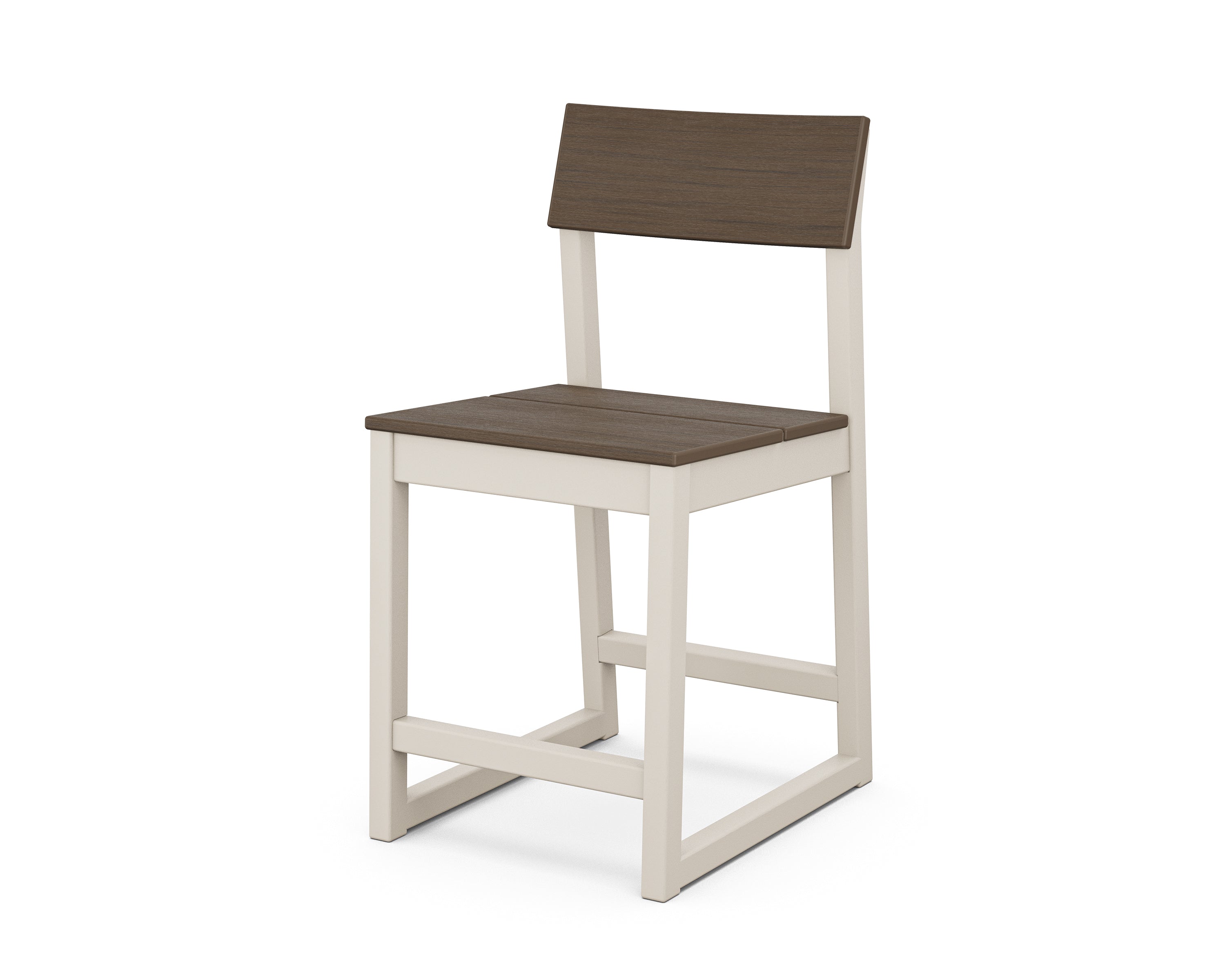 POLYWOOD® EDGE Counter Side Chair in Sand / Kona