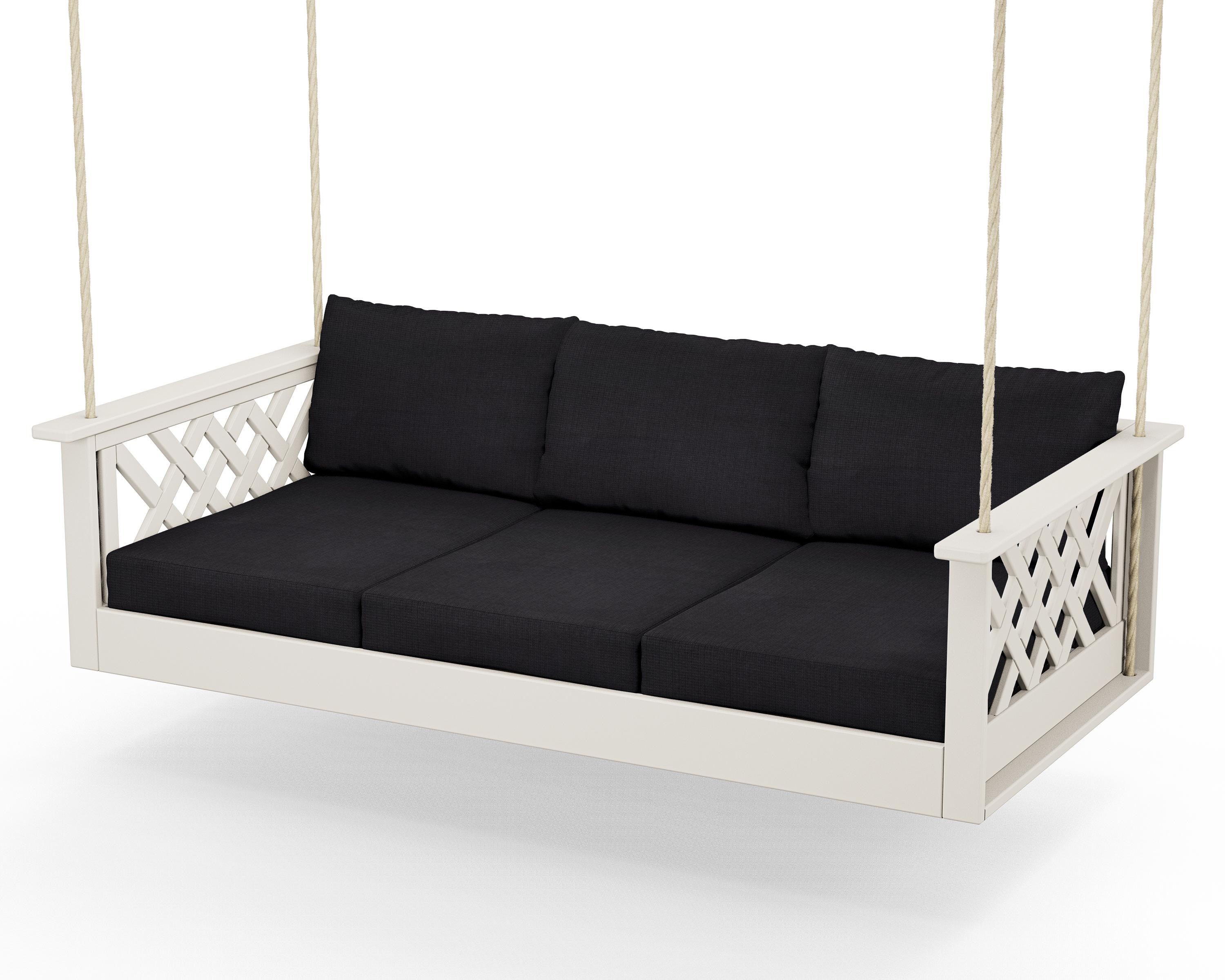 Country Living Wovendale Daybed Swing in Sand / Midnight Linen