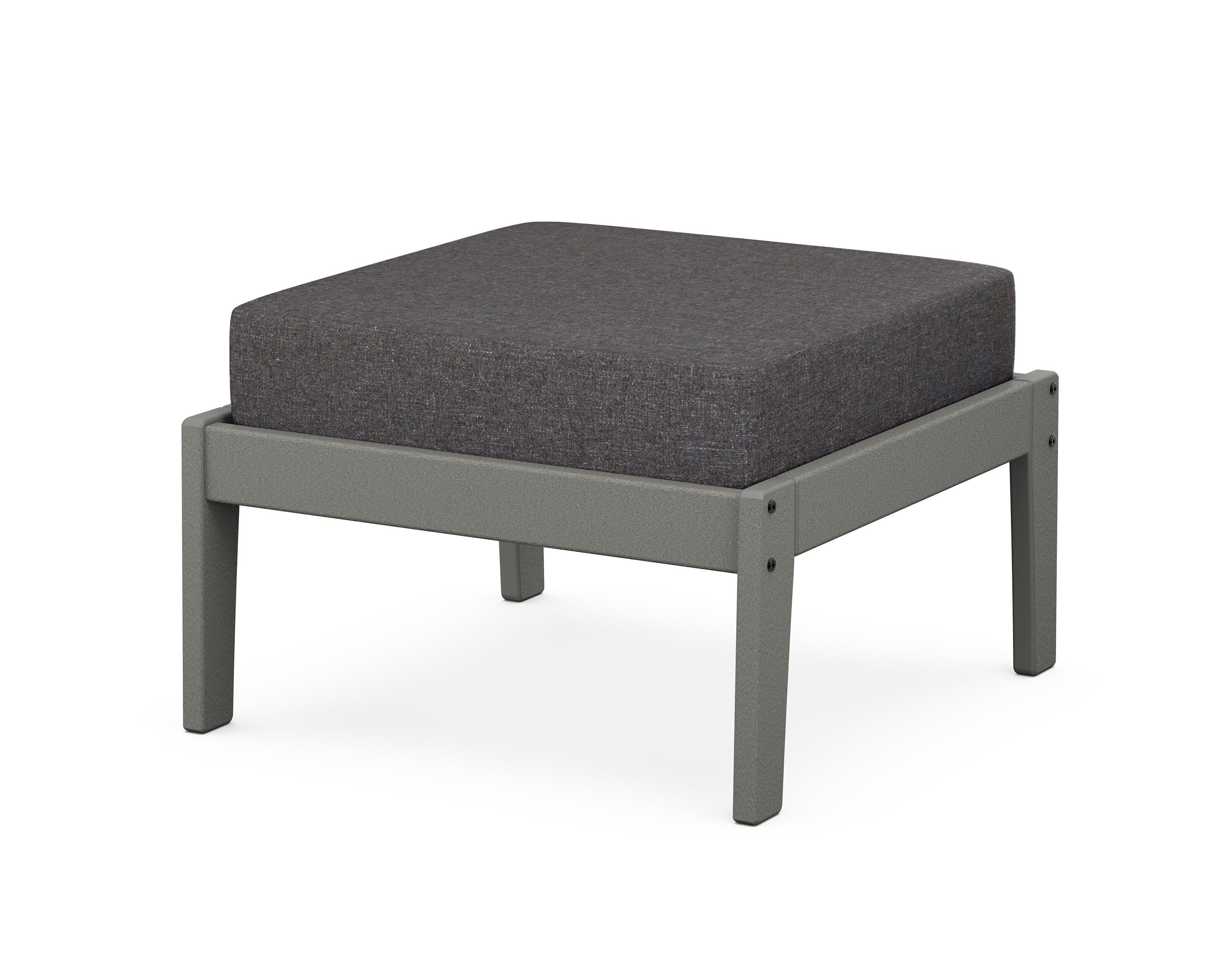 Unbranded Deep Seating Ottoman in Slate Grey / Ash Charcoal