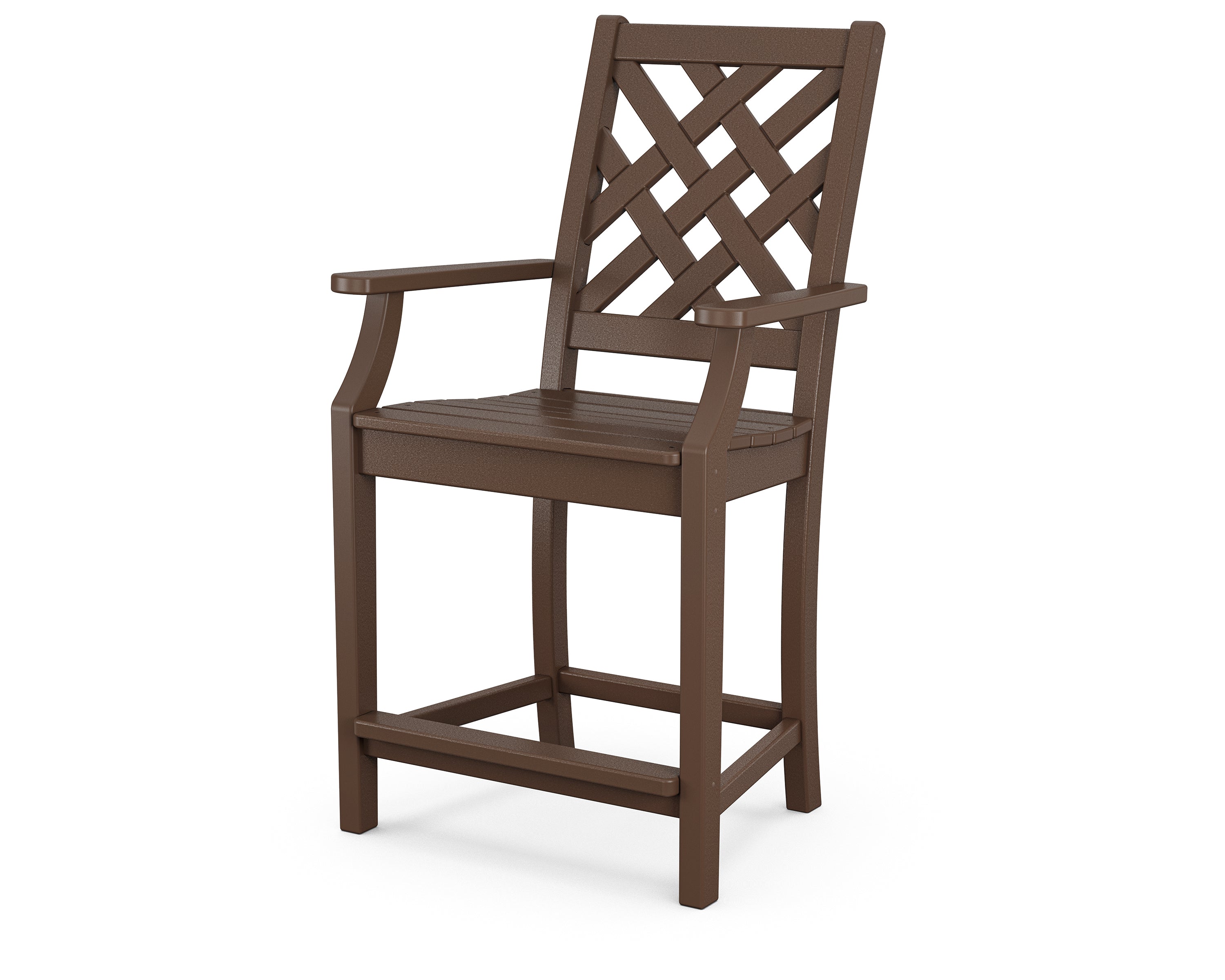 Country Living Wovendale Counter Arm Chair in Mahogany