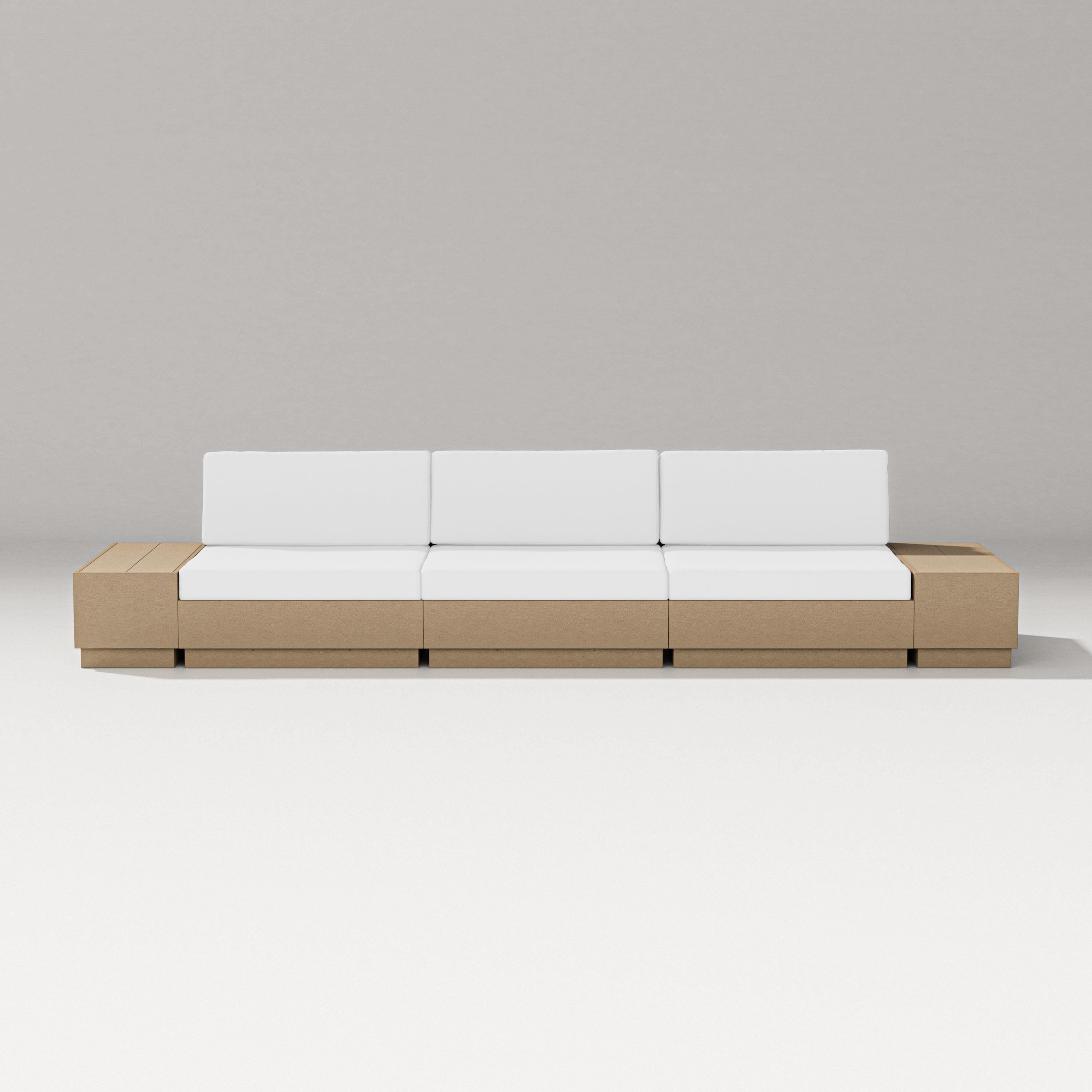 PW Designer Series Elevate Straight Sectional in Vintage Sahara / Natural