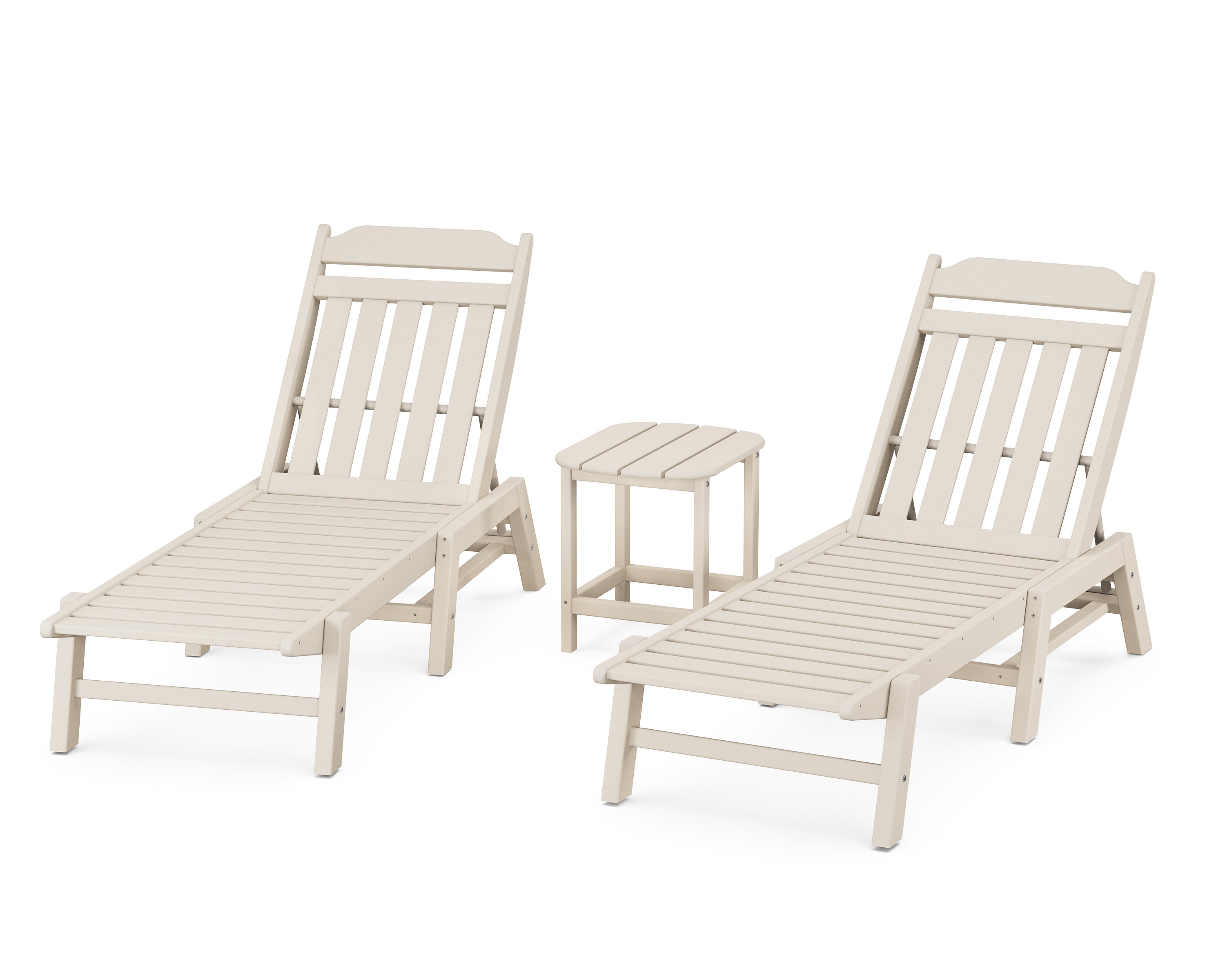Country Living Cottage 3-Piece Chaise Set in Sand