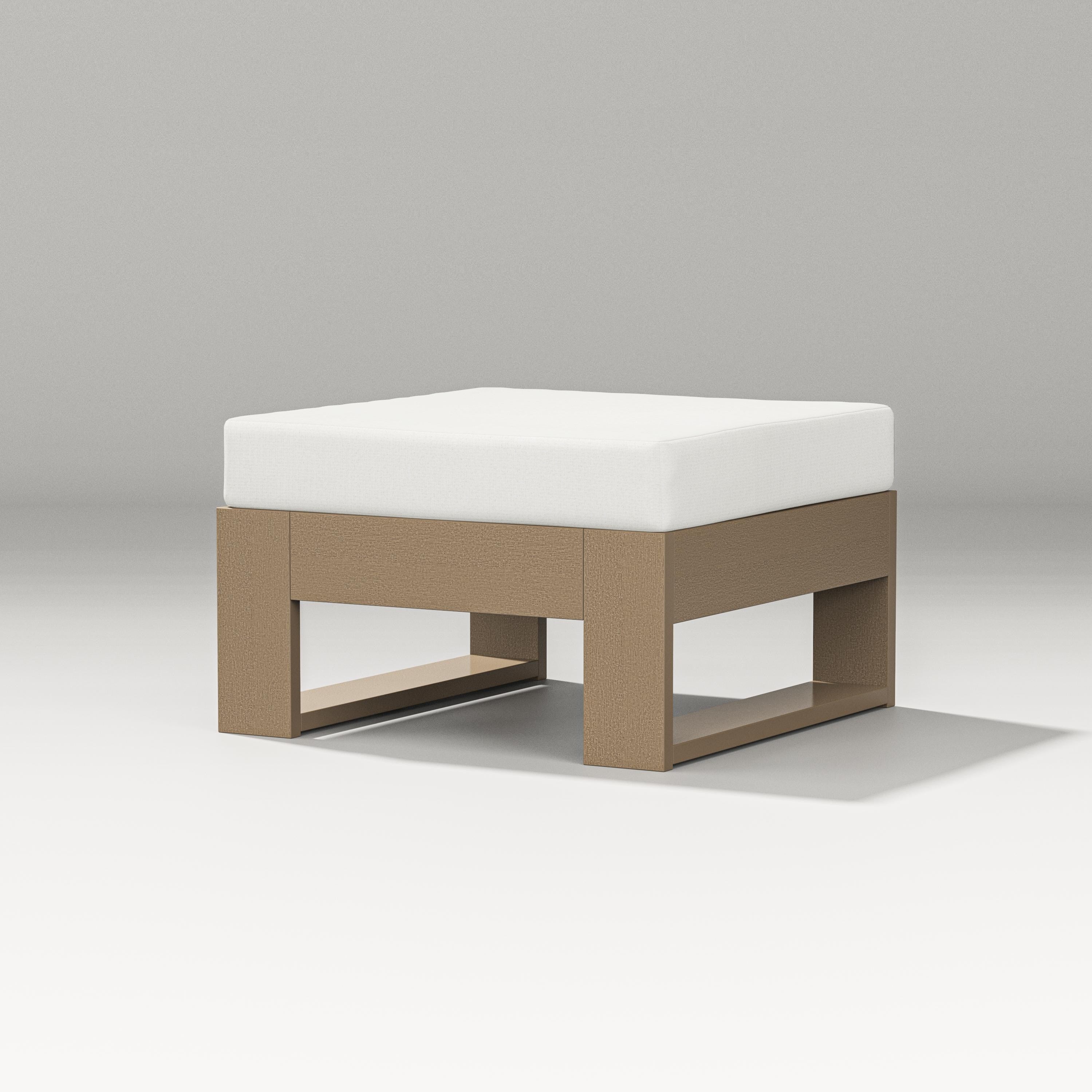 PW Designer Series Latitude Lounge Ottoman in Vintage Sahara / Natural Linen