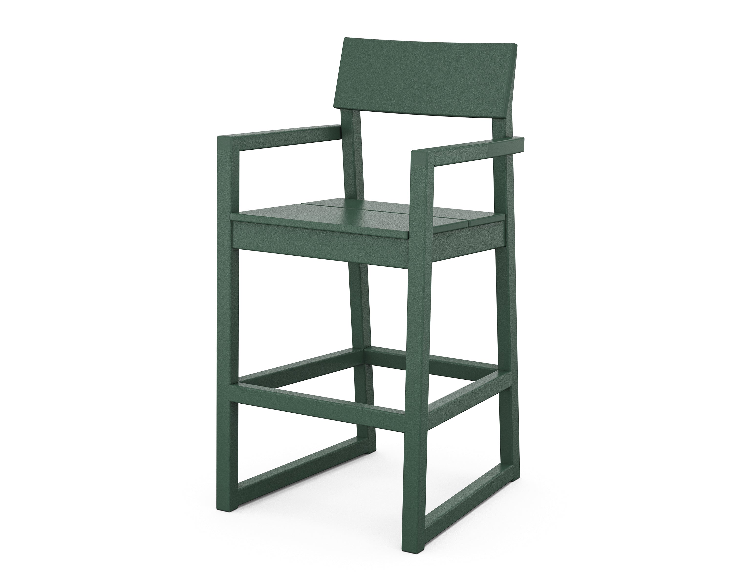 POLYWOOD® EDGE Bar Arm Chair in Green