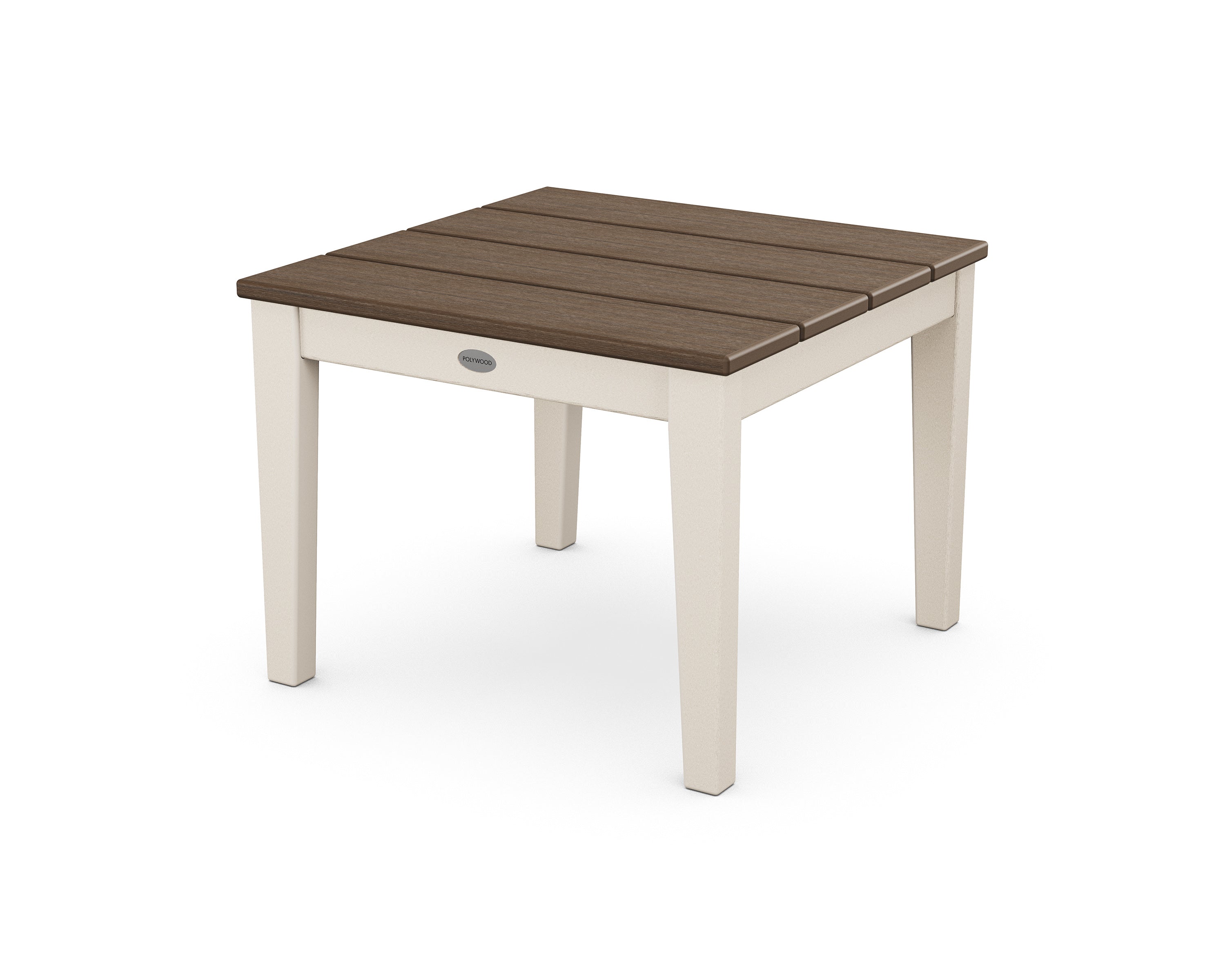 POLYWOOD® Newport 22" End Table in Sand / Kona
