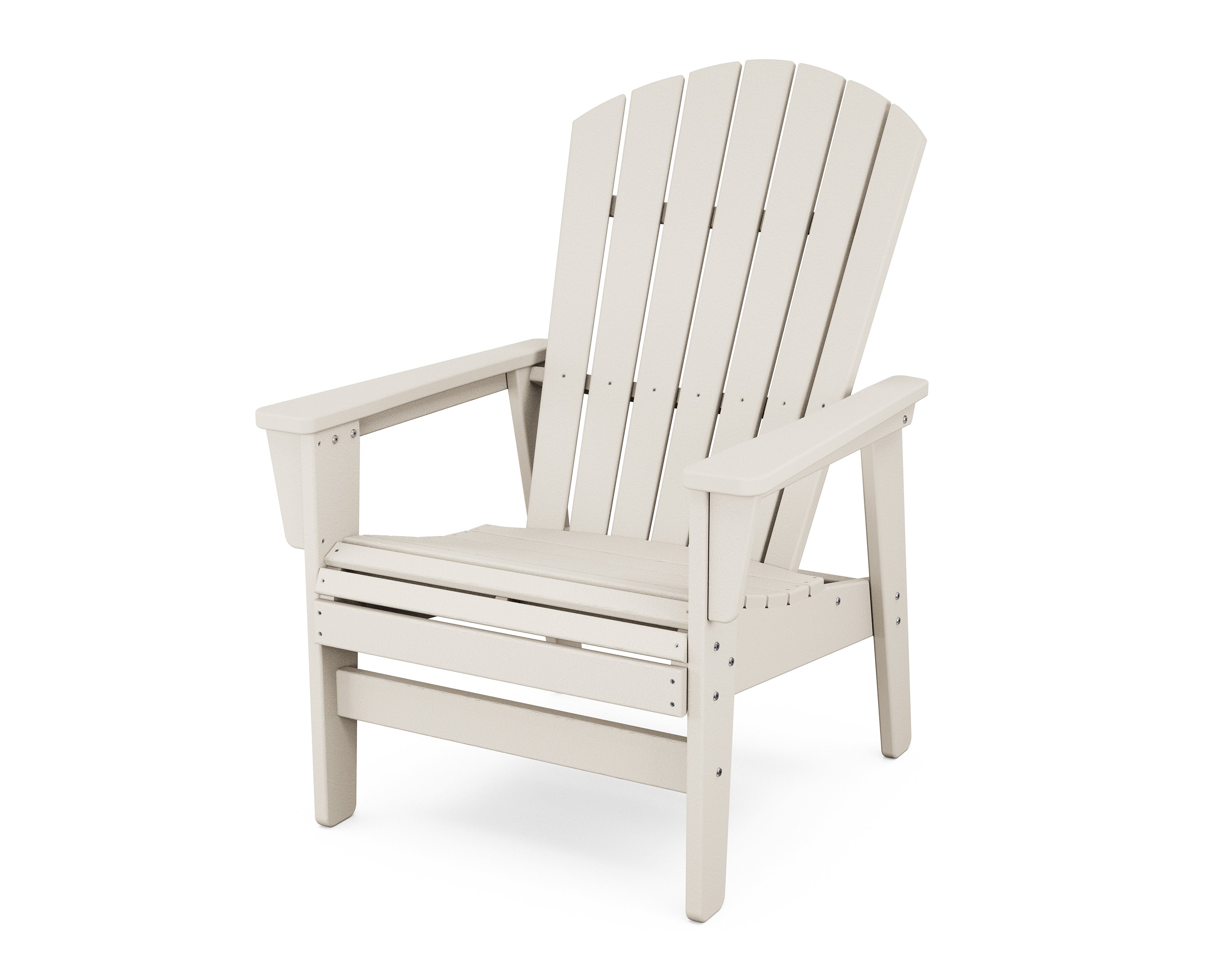 POLYWOOD® Nautical Grand Upright Adirondack Chair in Sand