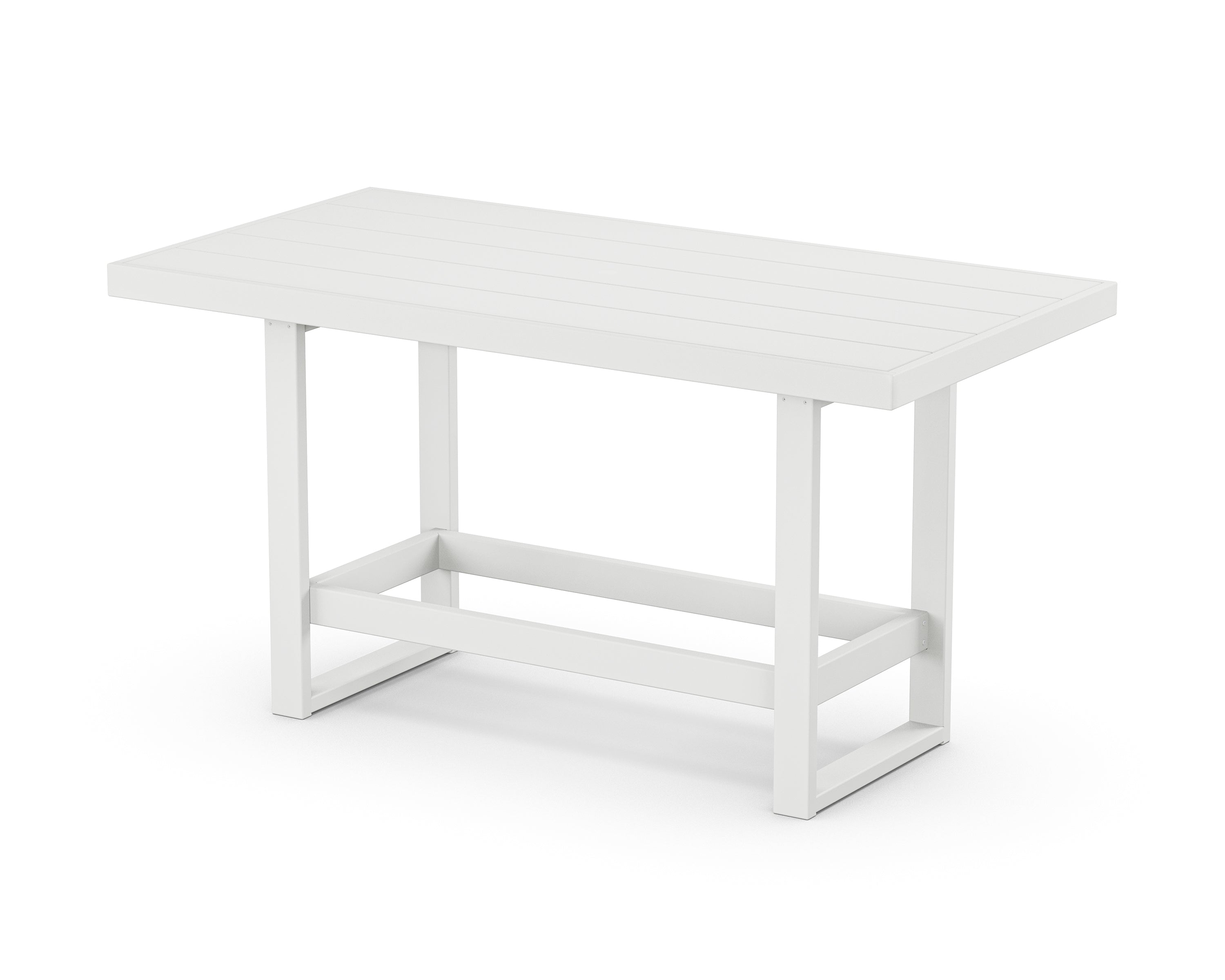 POLYWOOD® EDGE 40" x 78" Bar Table in White