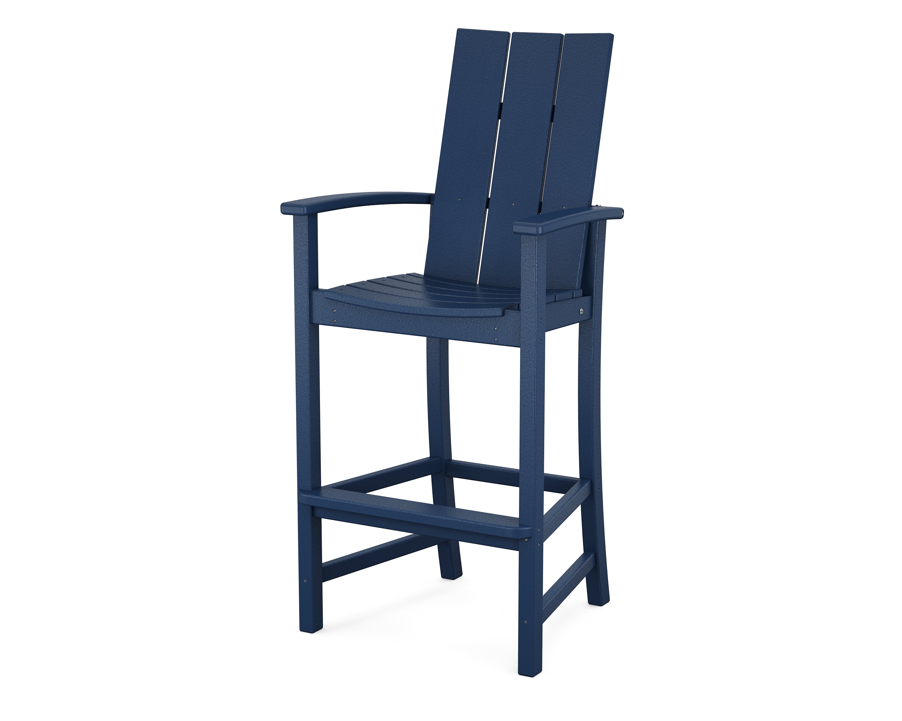 POLYWOOD® Modern Adirondack Bar Chair in Navy