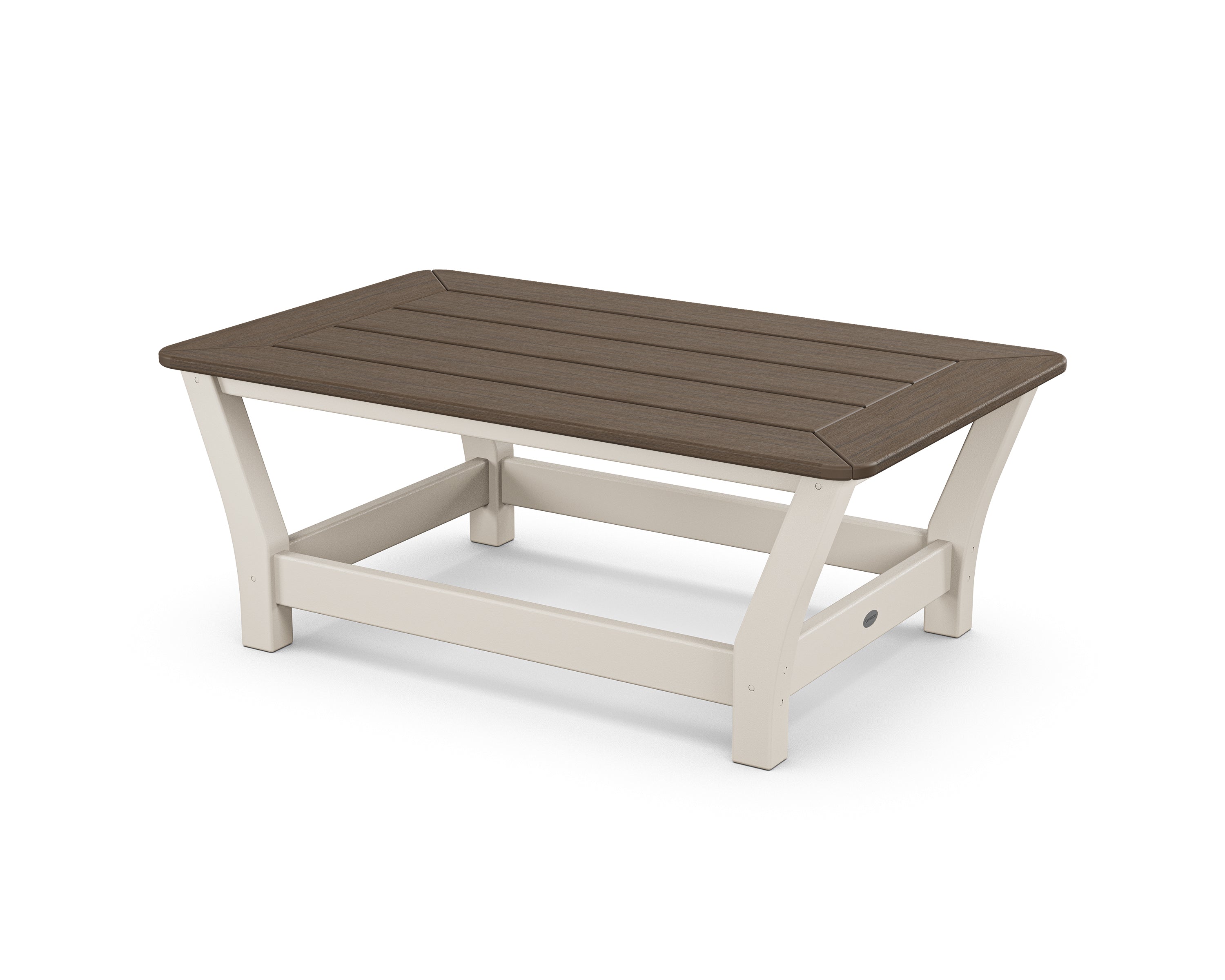 POLYWOOD® Harbour Slat Coffee Table in Sand / Kona