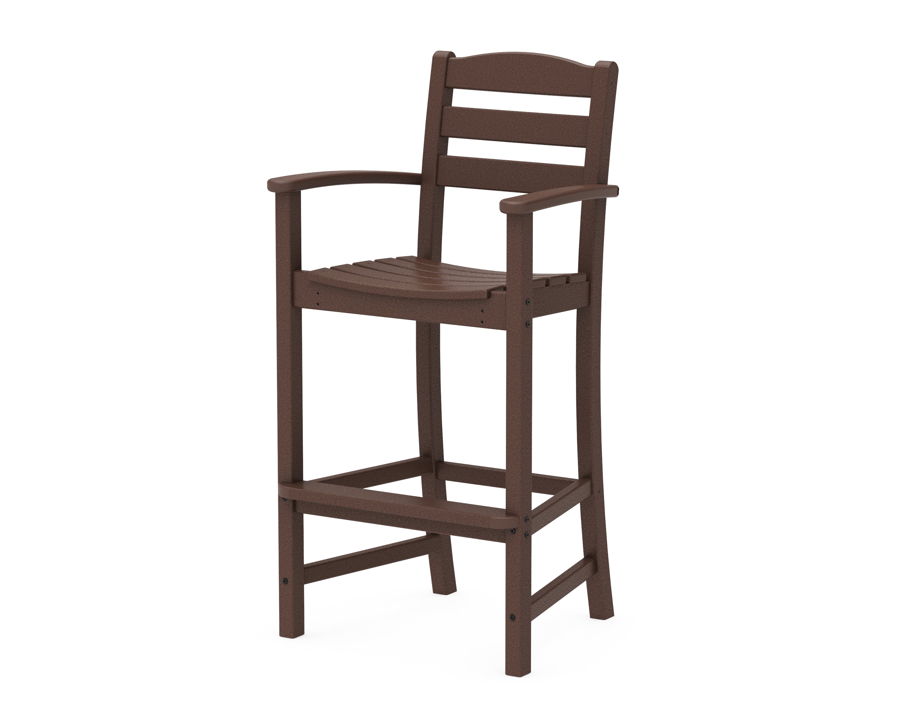 POLYWOOD® La Casa Café Bar Arm Chair in Mahogany